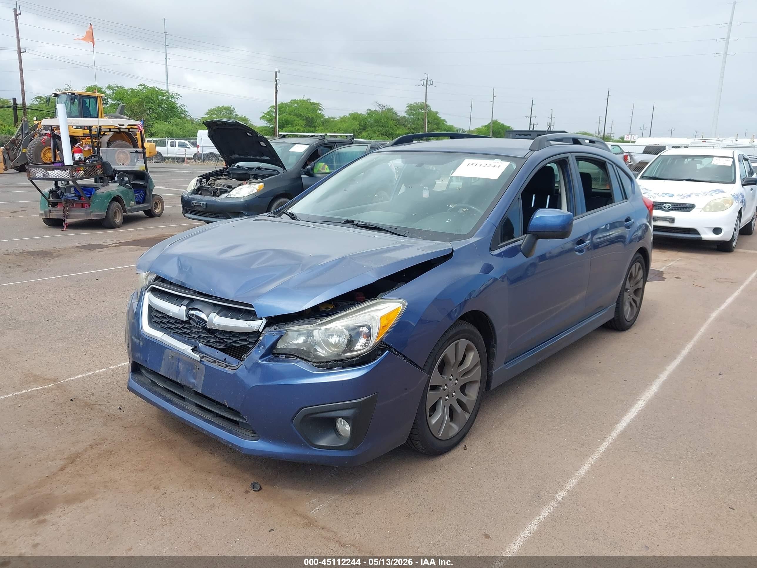 2013 Subaru Impreza 2.0i Sport Premium Blue vin: JF1GPAL60DH889427