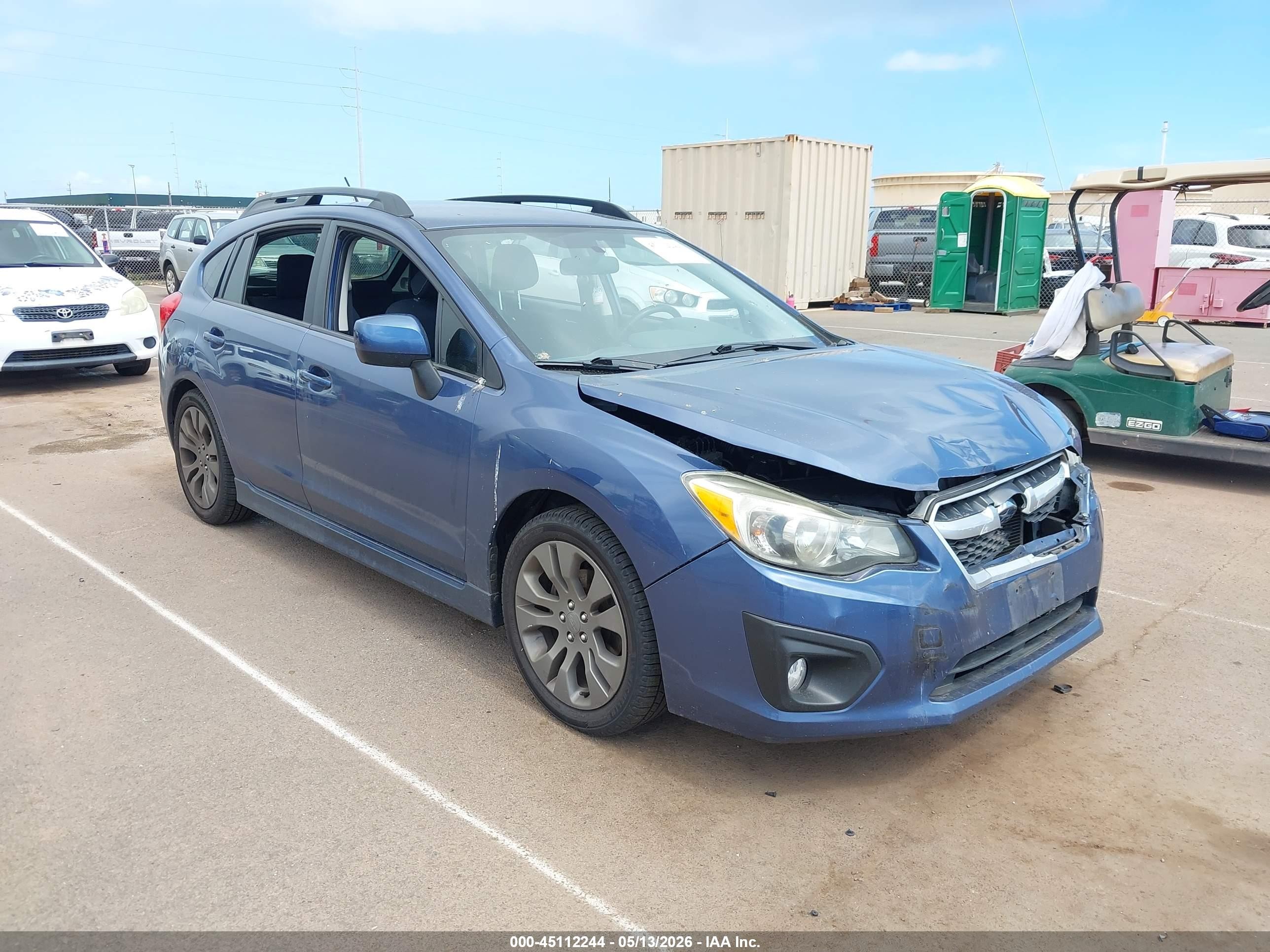 2013 Subaru Impreza 2.0i Sport Premium Blue vin: JF1GPAL60DH889427