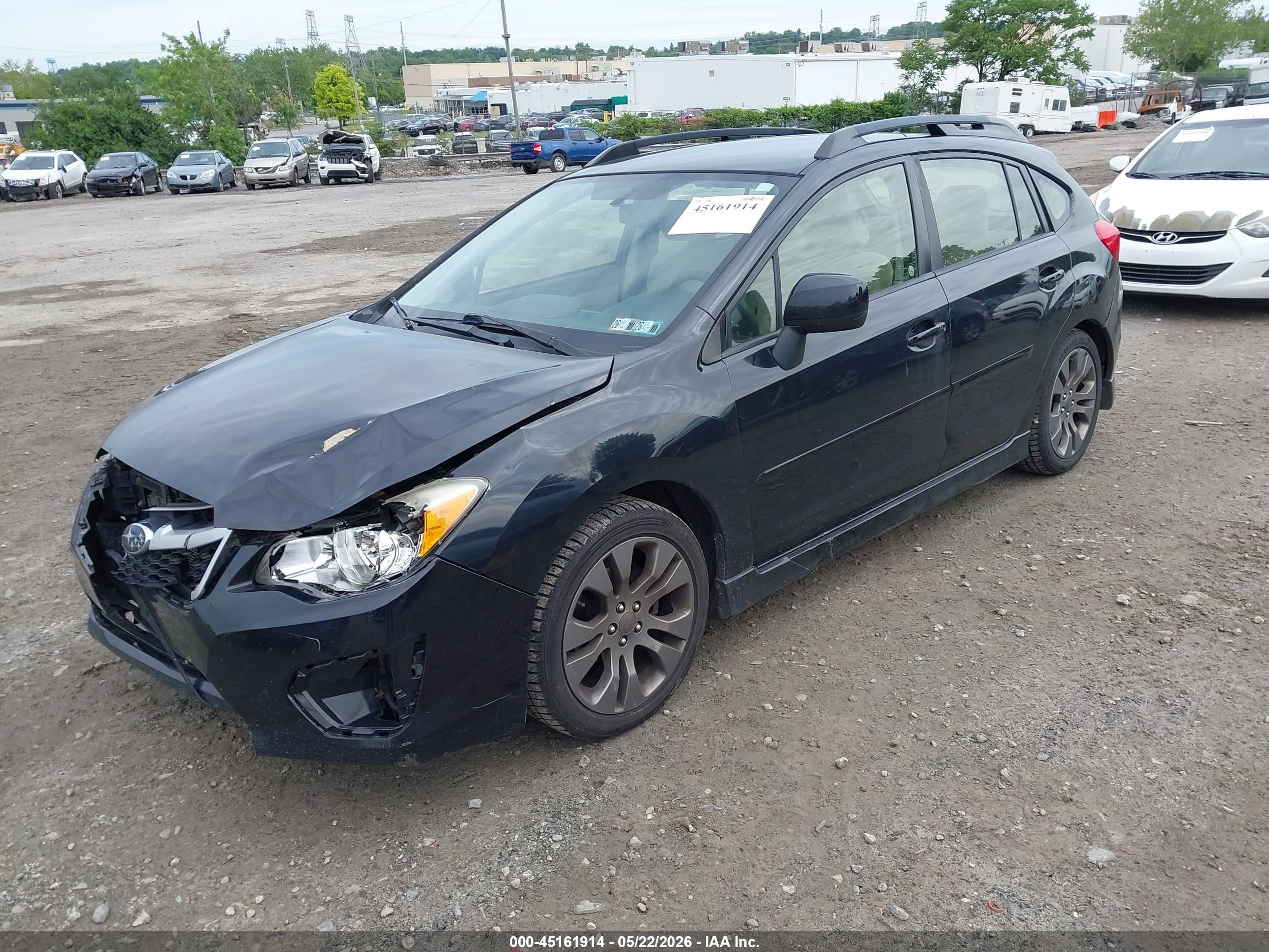 2014 Subaru Impreza 2.0i Sport Premium Black vin: JF1GPAL60E8233374