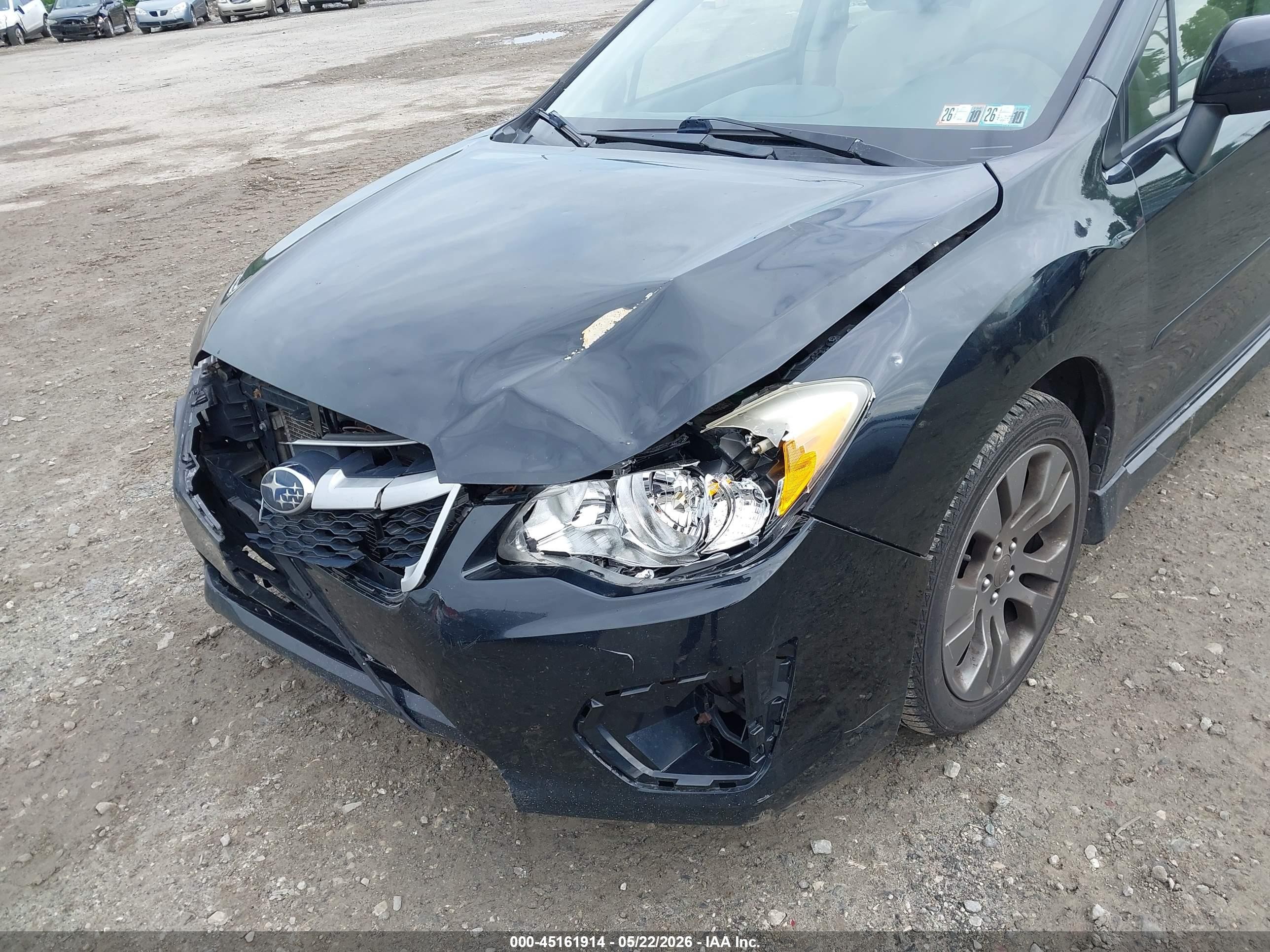 2014 Subaru Impreza 2.0i Sport Premium Black vin: JF1GPAL60E8233374