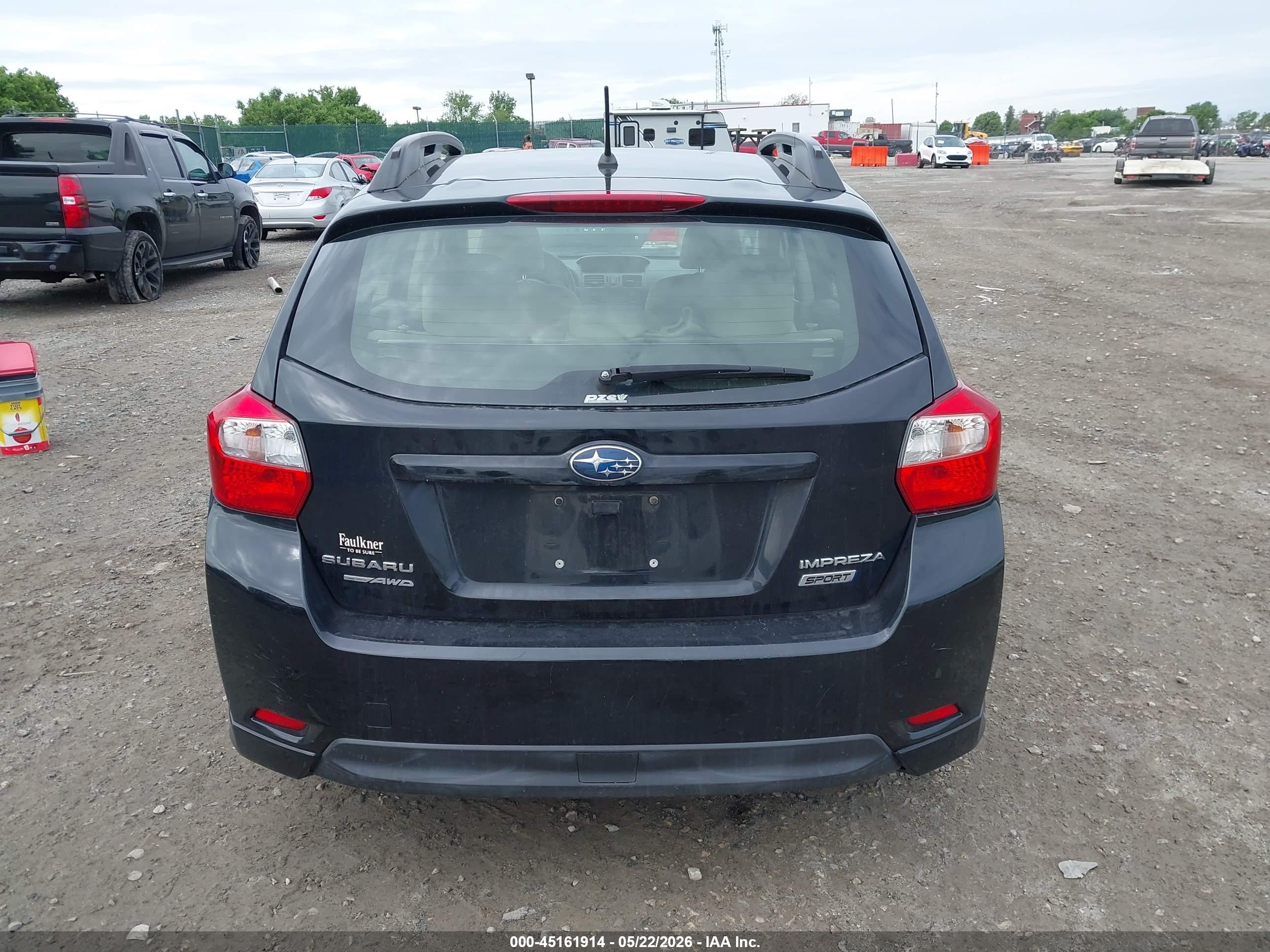 2014 Subaru Impreza 2.0i Sport Premium Black vin: JF1GPAL60E8233374