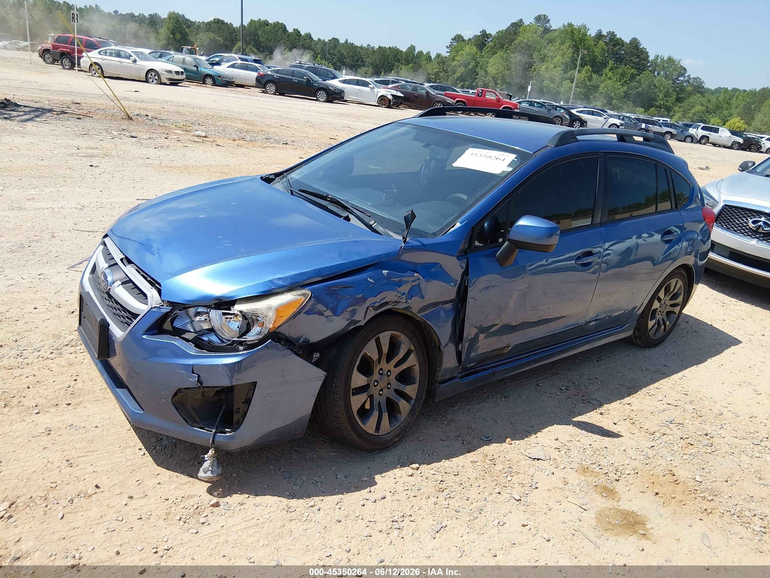 2014 Subaru Impreza 2.0i Sport Premium Blue vin: JF1GPAL60E8280971