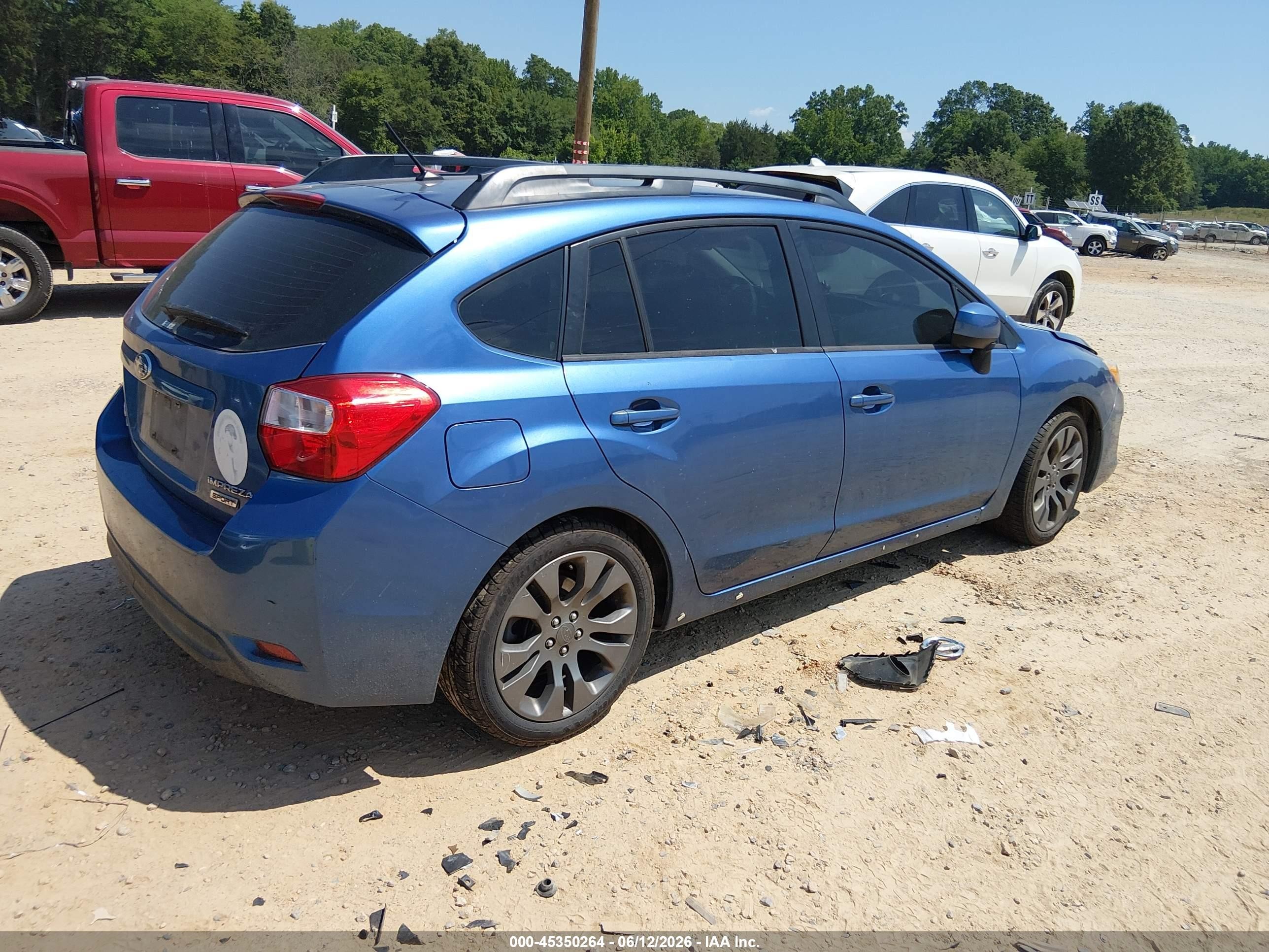 2014 Subaru Impreza 2.0i Sport Premium Blue vin: JF1GPAL60E8280971