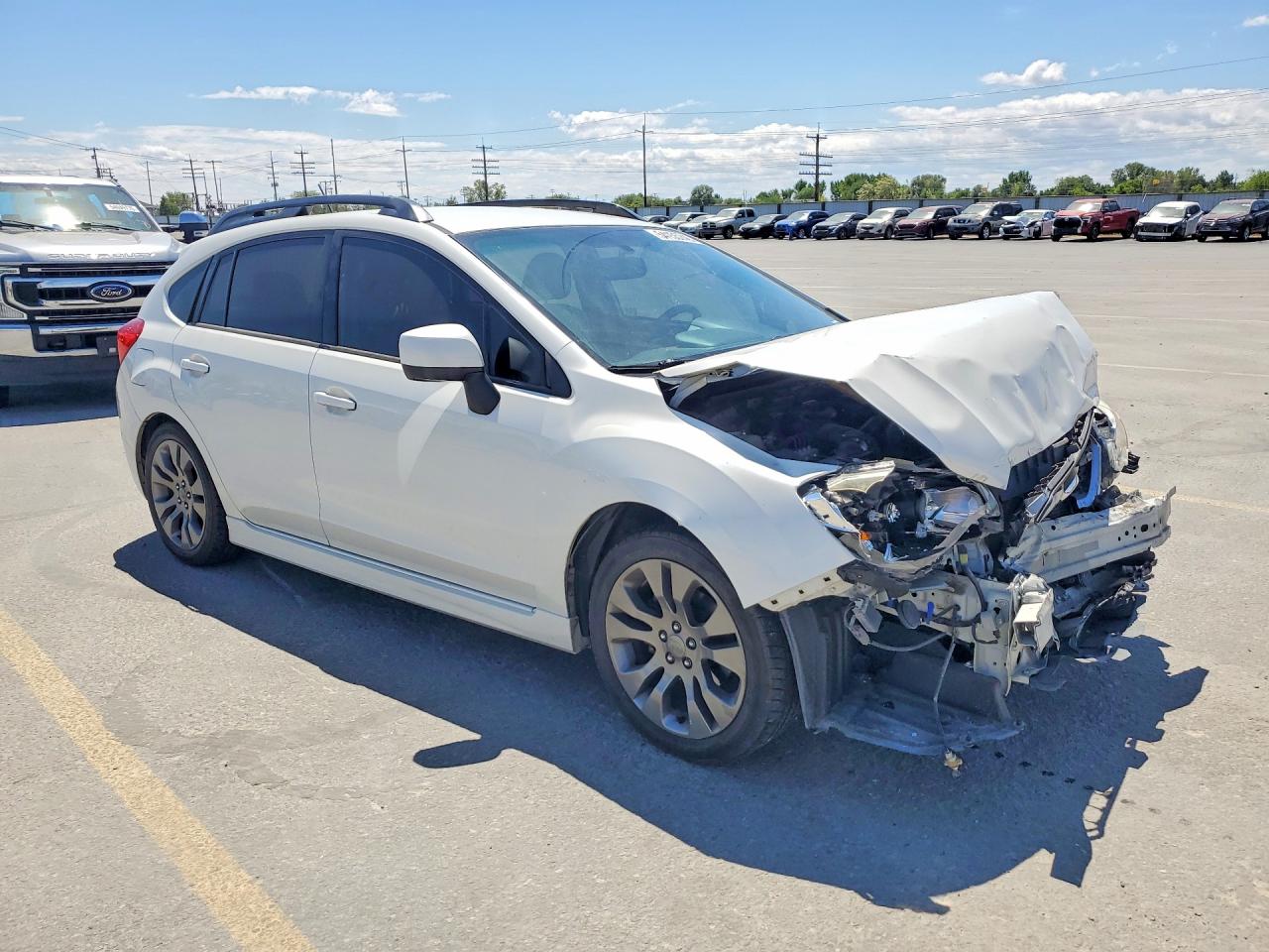 2014 Subaru Impreza Sport Premium White vin: JF1GPAL60E9262254
