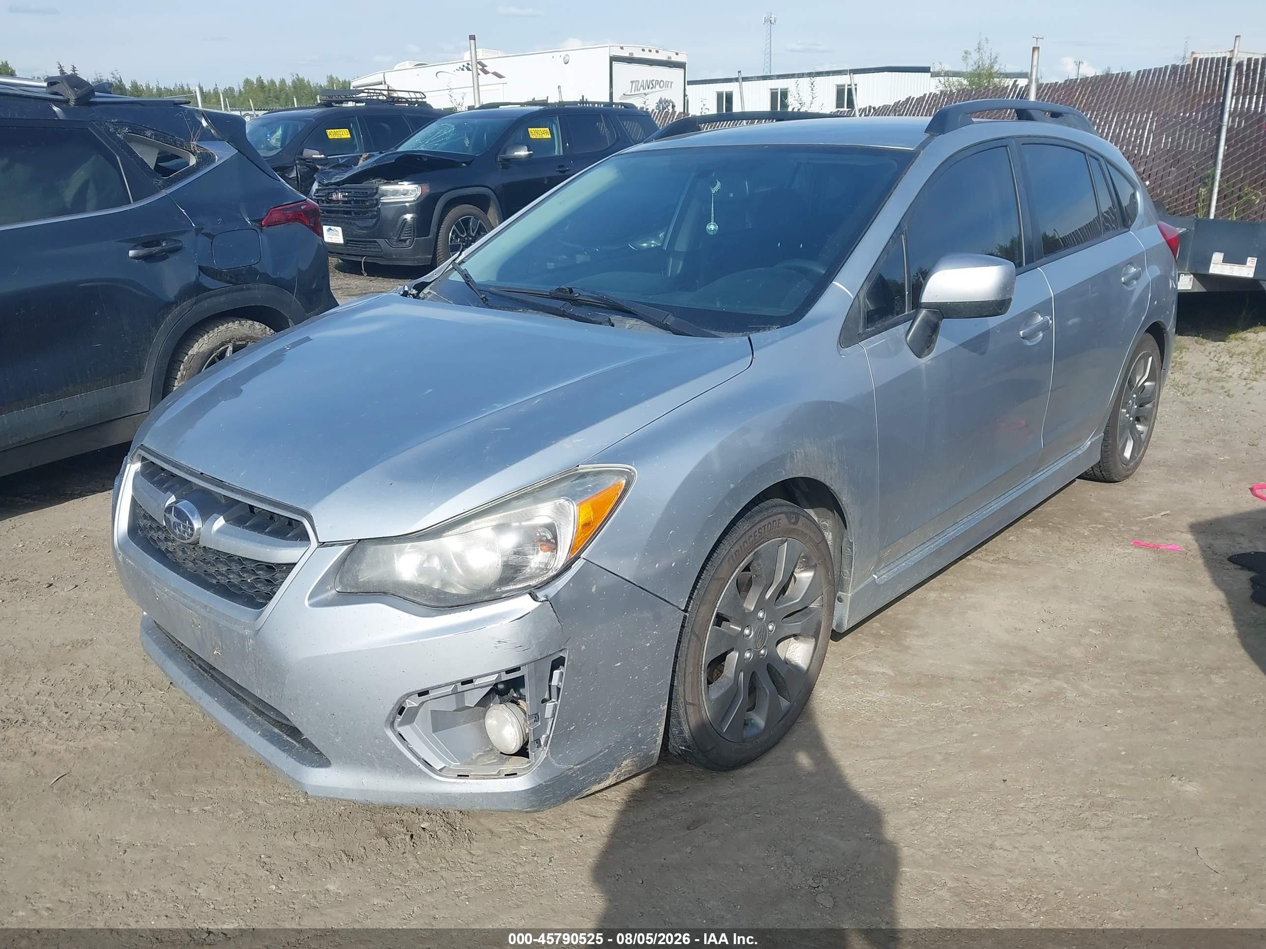 2014 Subaru Impreza 2.0i Sport Premium Серебряный vin: JF1GPAL60EH333894