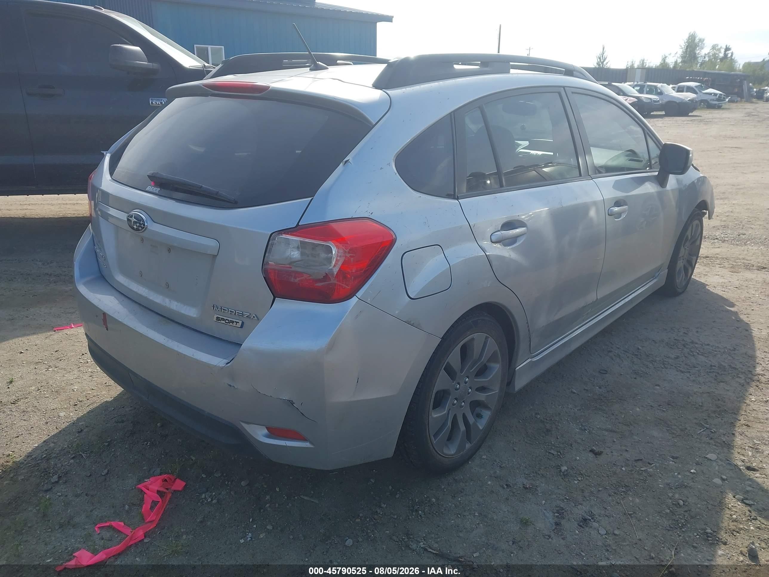 2014 Subaru Impreza 2.0i Sport Premium Серебряный vin: JF1GPAL60EH333894