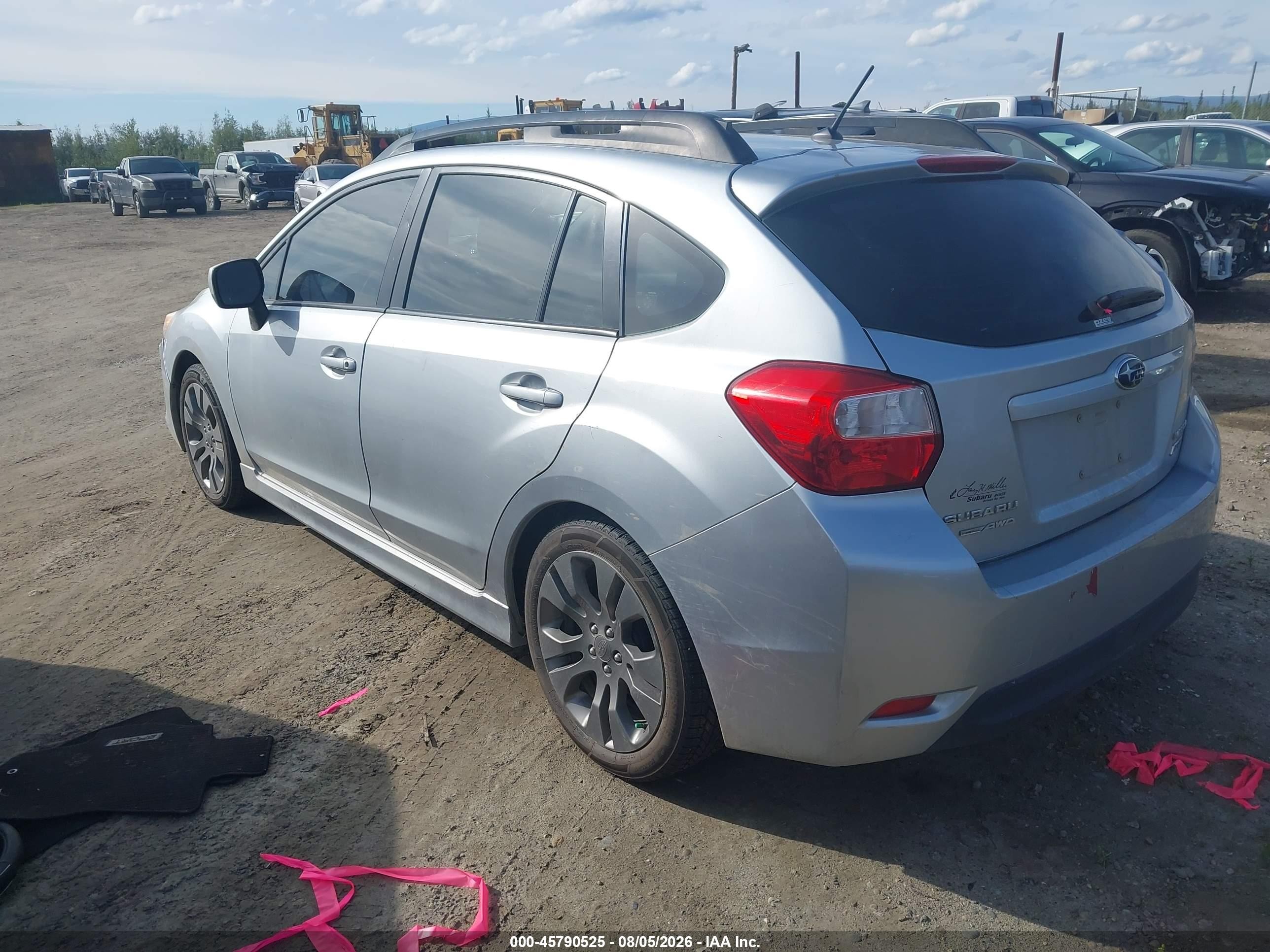 2014 Subaru Impreza 2.0i Sport Premium Серебряный vin: JF1GPAL60EH333894