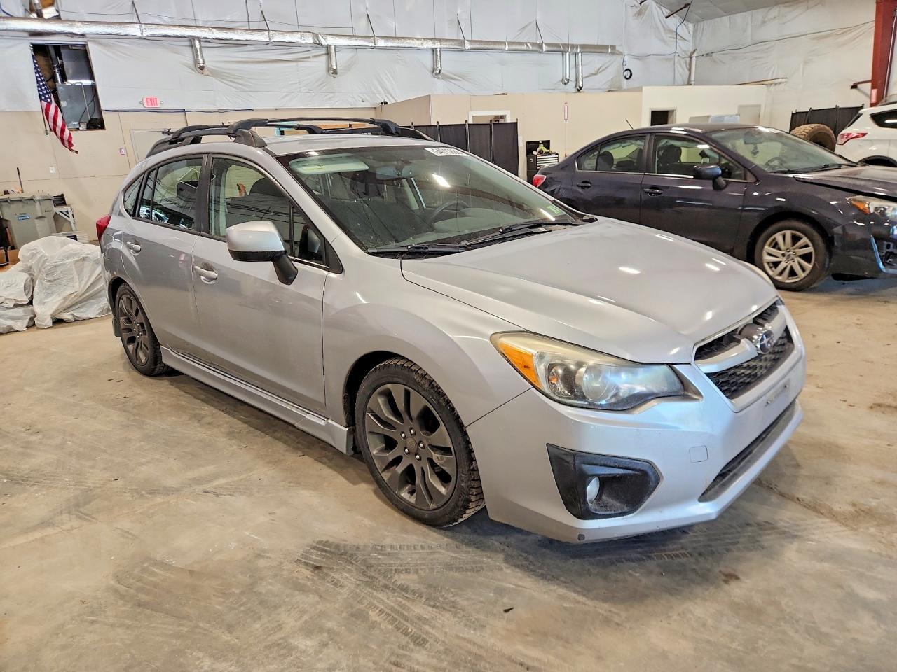 2012 Subaru Impreza Sport Premium Серебряный vin: JF1GPAL61CH220078