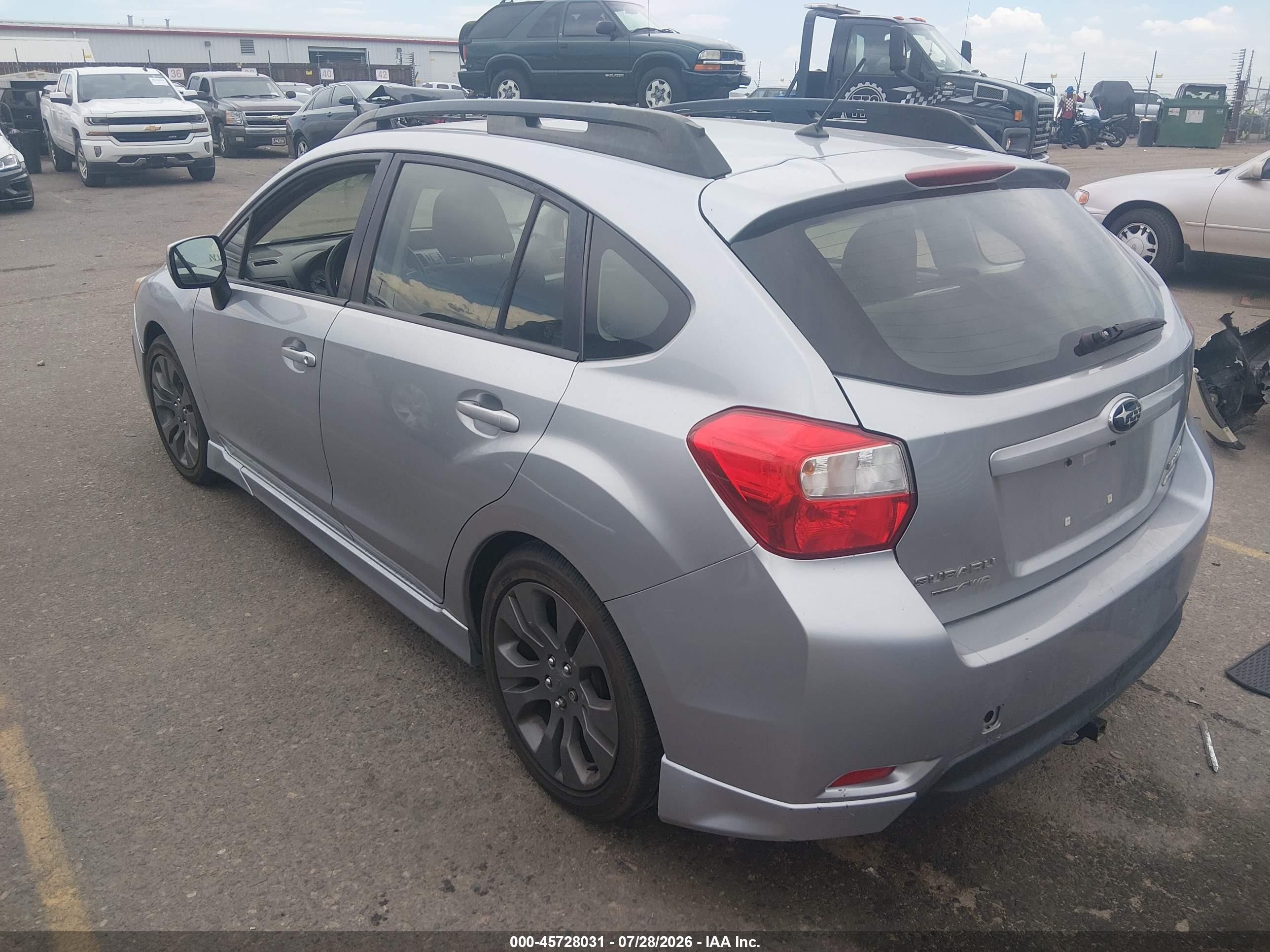 2012 Subaru Impreza 2.0i Sport Premium Silver vin: JF1GPAL61CH222512