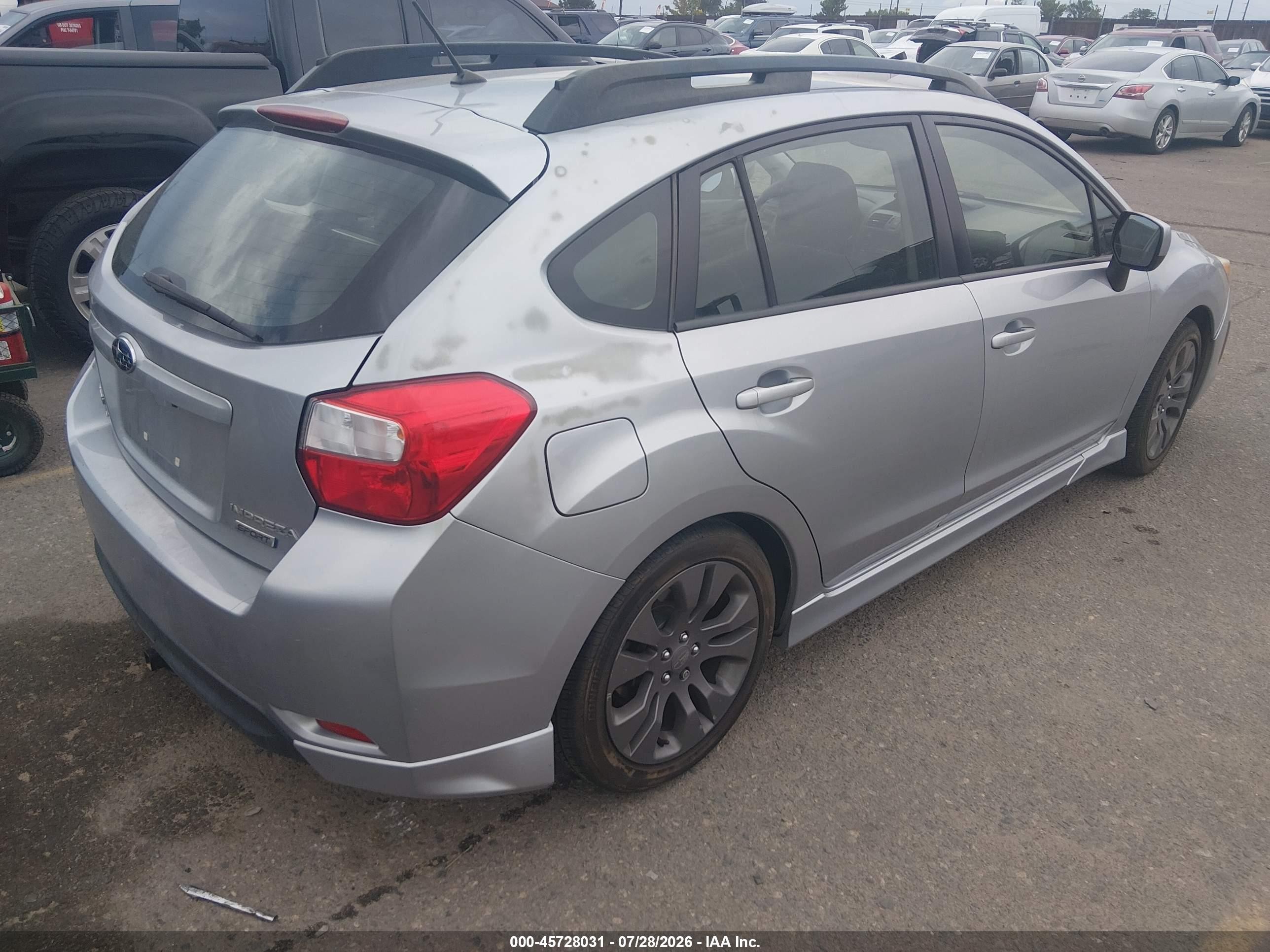 2012 Subaru Impreza 2.0i Sport Premium Silver vin: JF1GPAL61CH222512