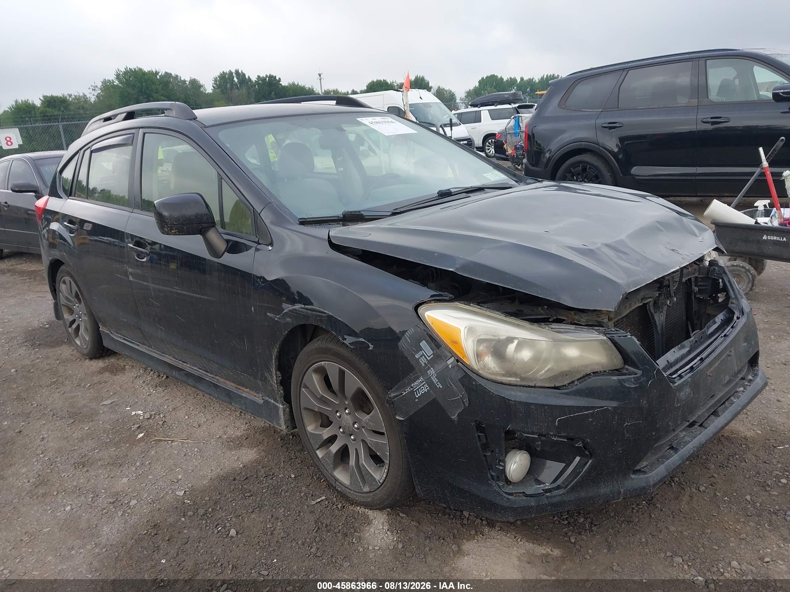2012 Subaru Impreza 2.0i Sport Premium Черный vin: JF1GPAL61CH229976