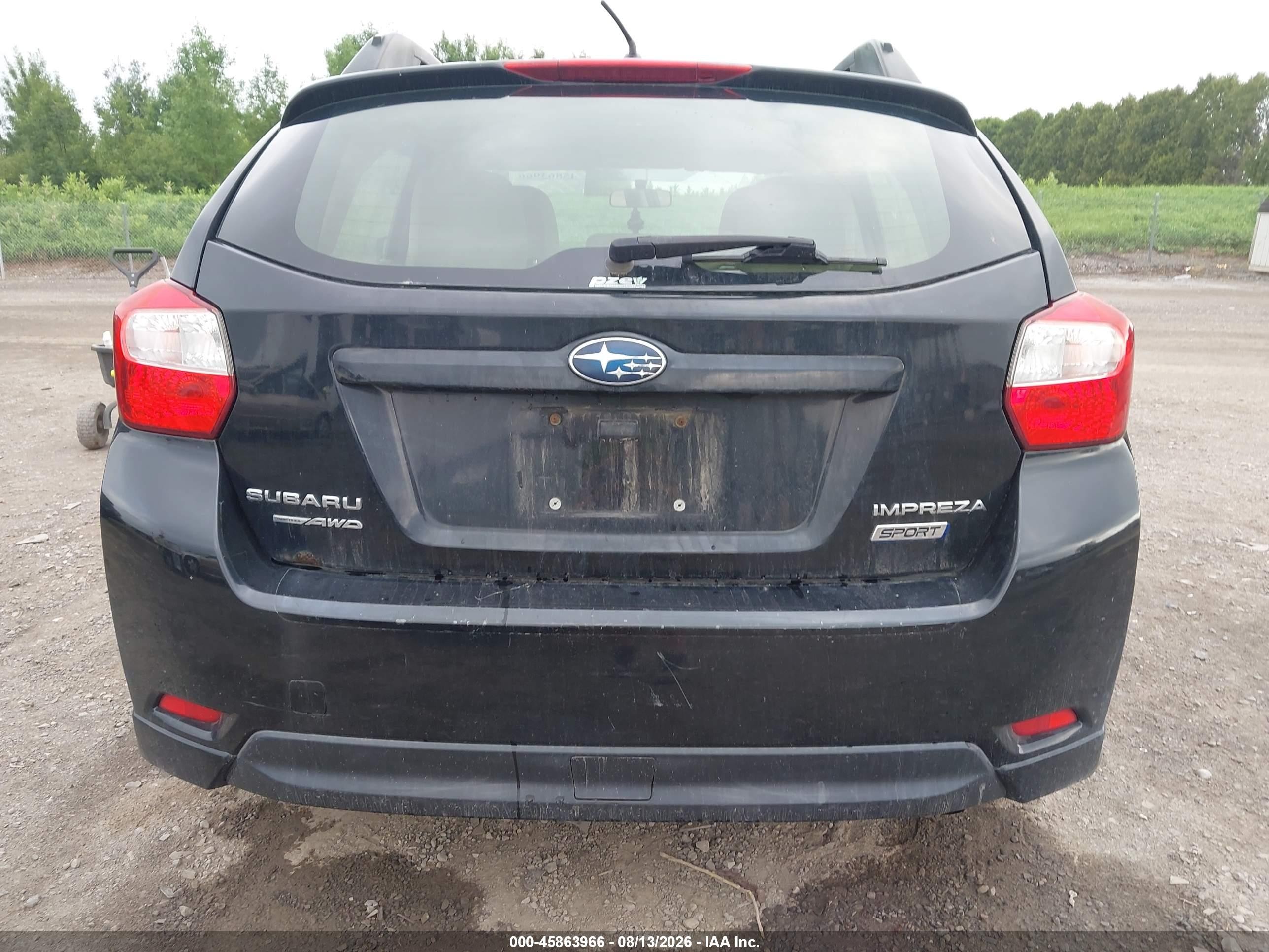 2012 Subaru Impreza 2.0i Sport Premium Black vin: JF1GPAL61CH229976