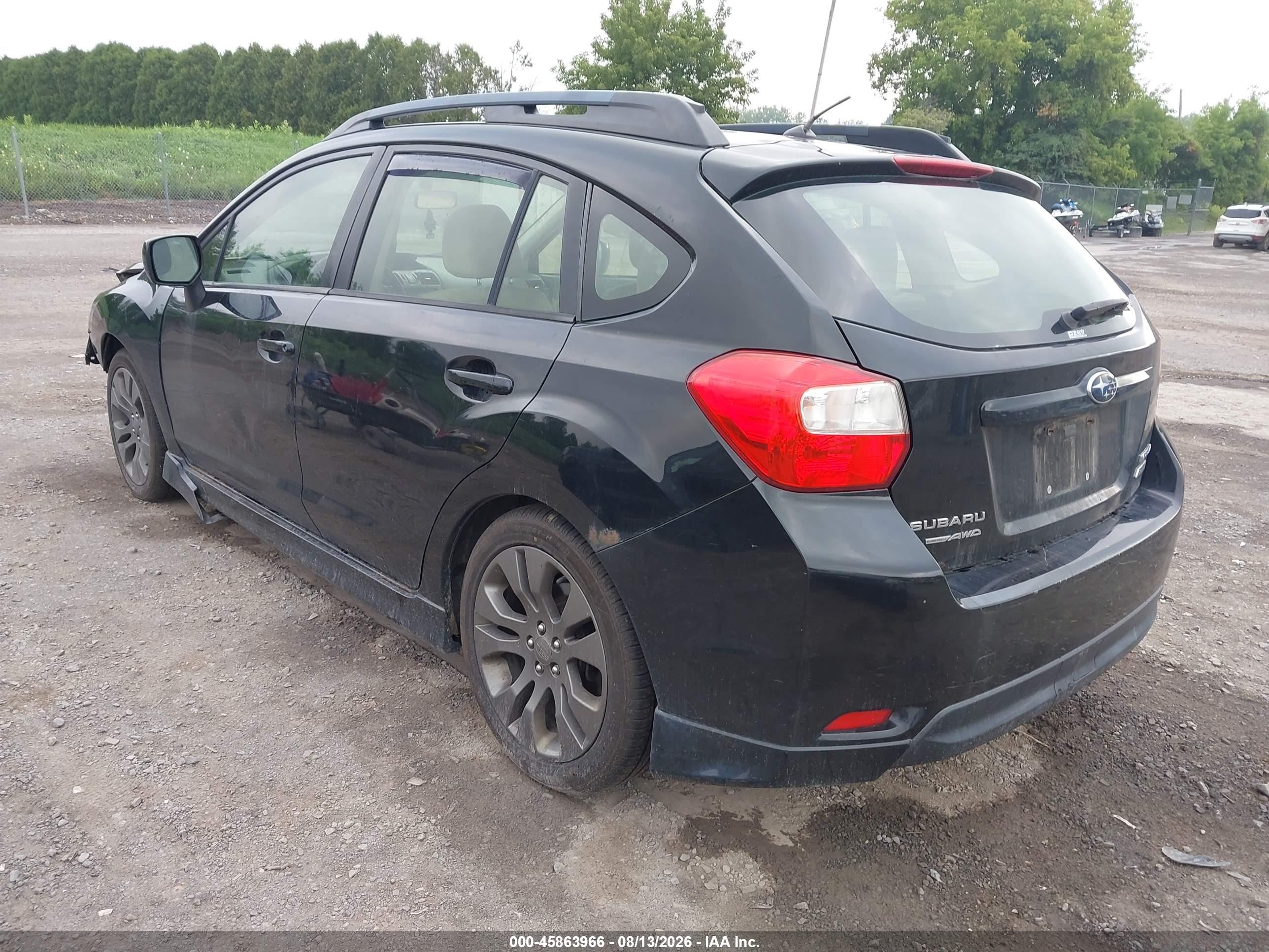 2012 Subaru Impreza 2.0i Sport Premium Black vin: JF1GPAL61CH229976