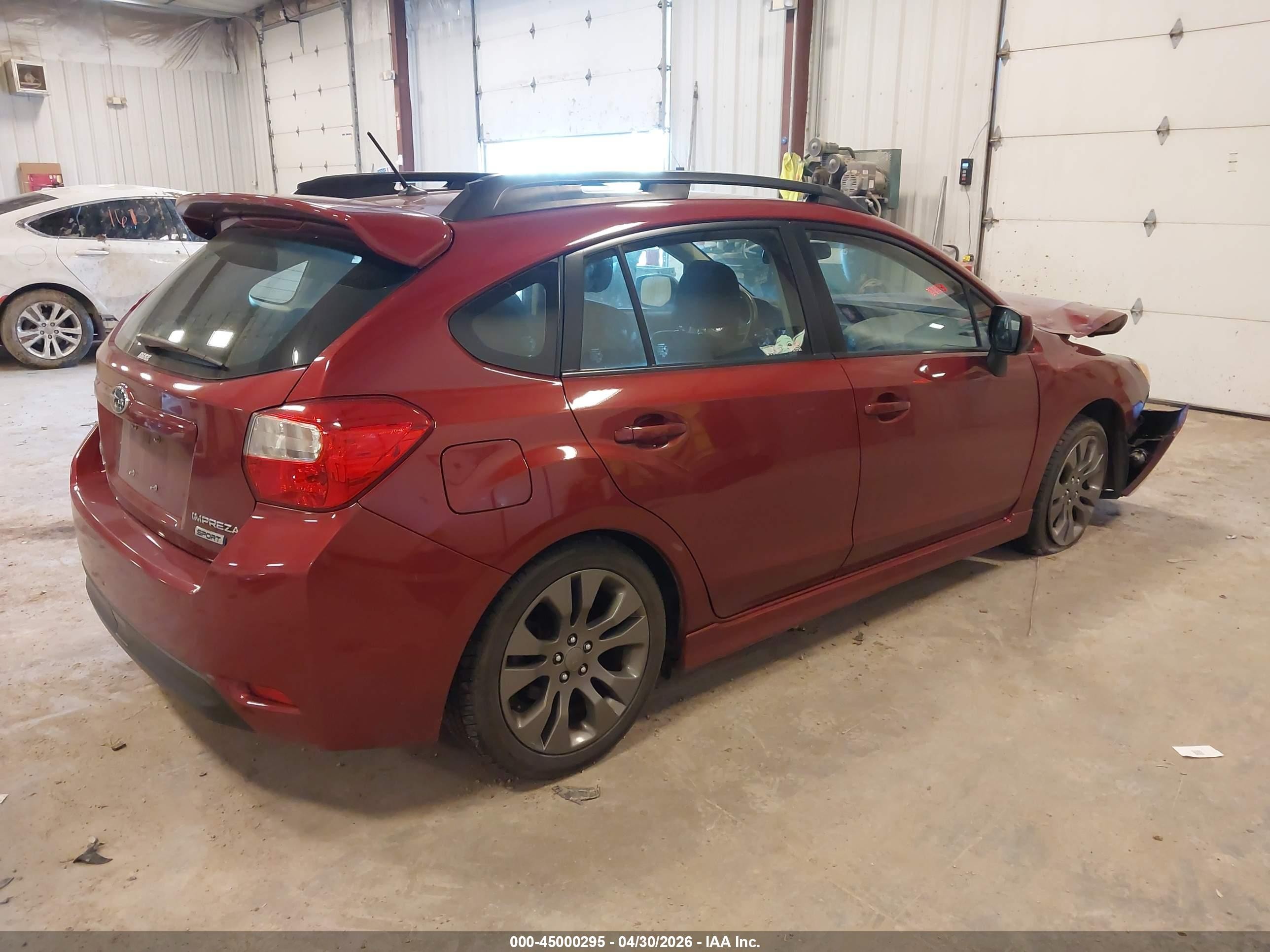 2013 Subaru Impreza 2.0i Sport Premium Red vin: JF1GPAL61D2808292