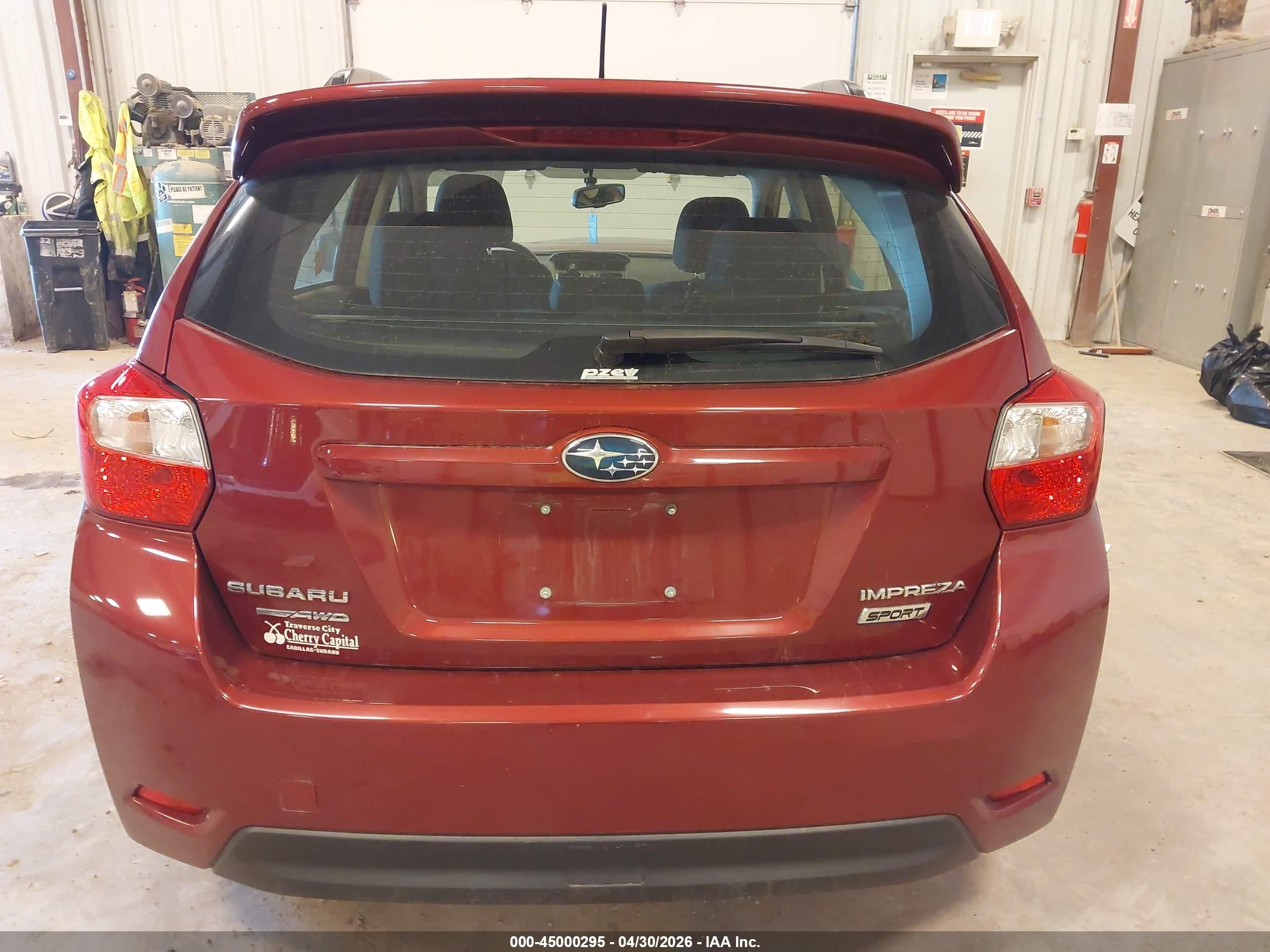 2013 Subaru Impreza 2.0i Sport Premium Red vin: JF1GPAL61D2808292