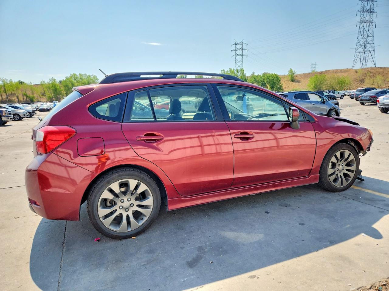 2013 Subaru Impreza Sport Premium Burgundy vin: JF1GPAL61D2885941