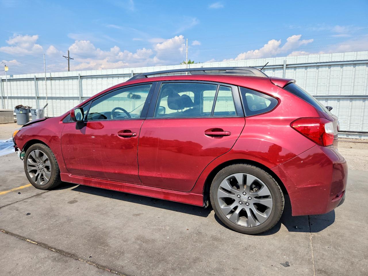 2013 Subaru Impreza Sport Premium Burgundy vin: JF1GPAL61D2885941