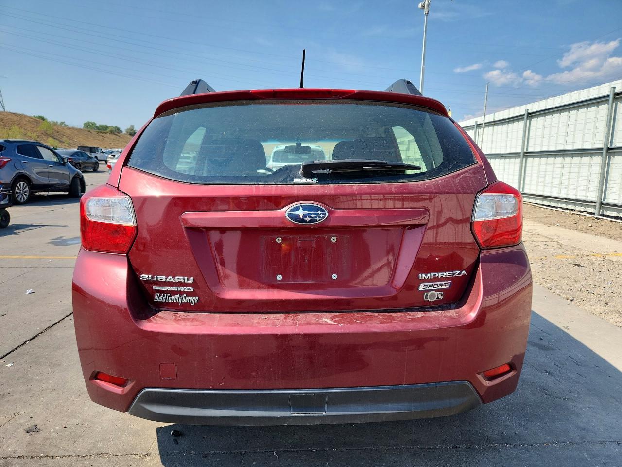 2013 Subaru Impreza Sport Premium Burgundy vin: JF1GPAL61D2885941