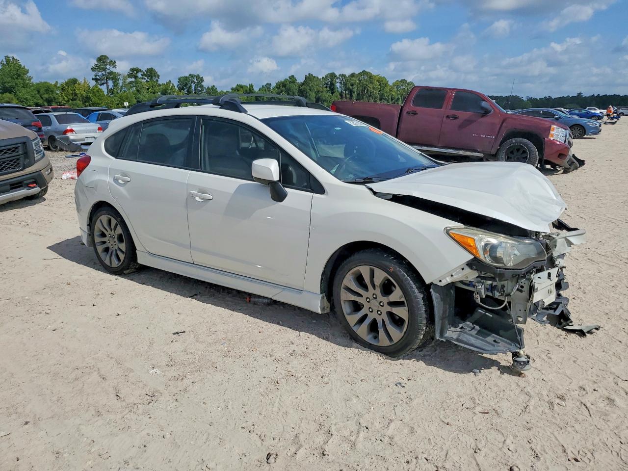 2013 Subaru Impreza Sport Premium White vin: JF1GPAL61D2899192