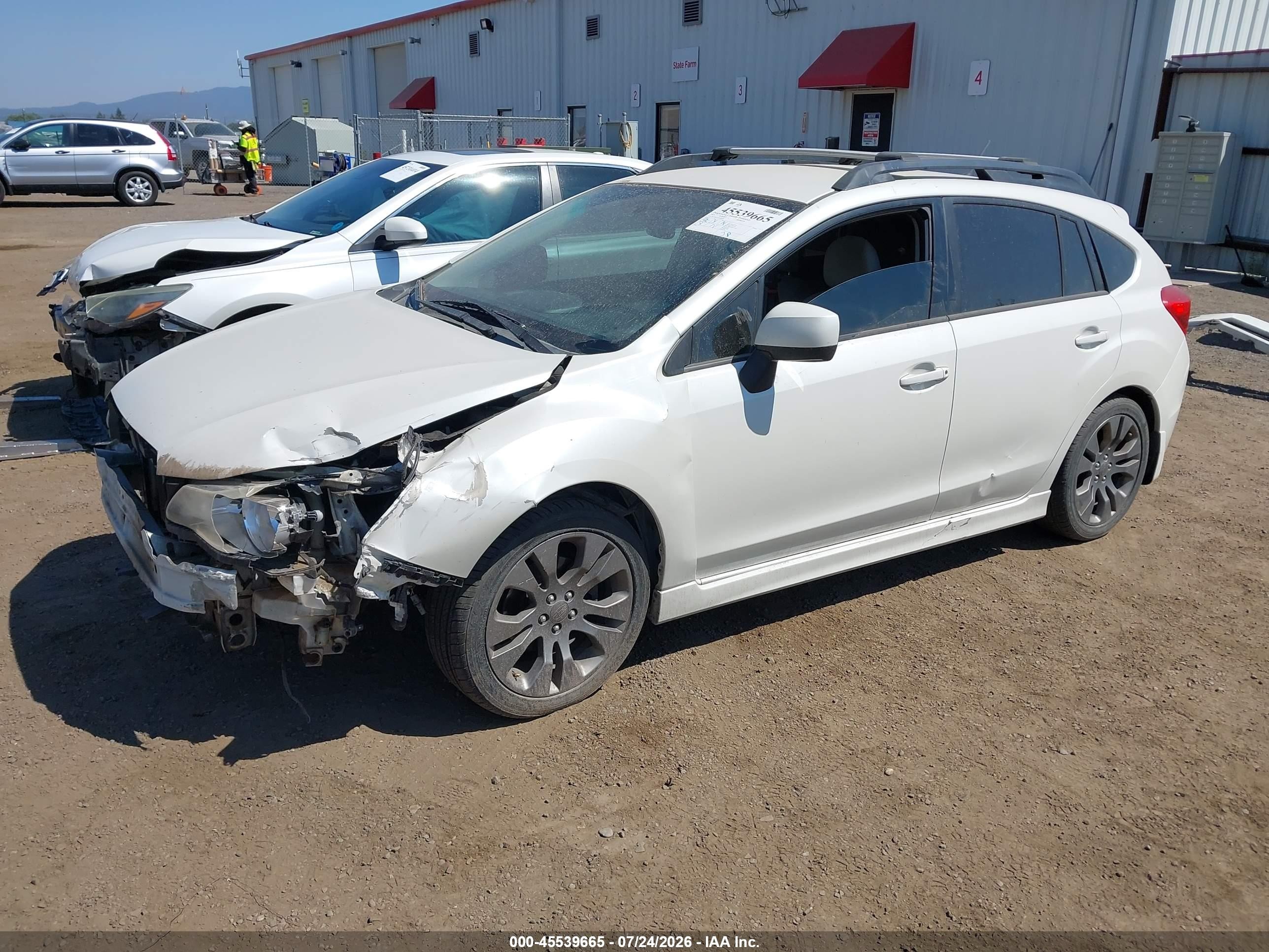 2013 Subaru Impreza 2.0i Sport Premium White vin: JF1GPAL61DG853719