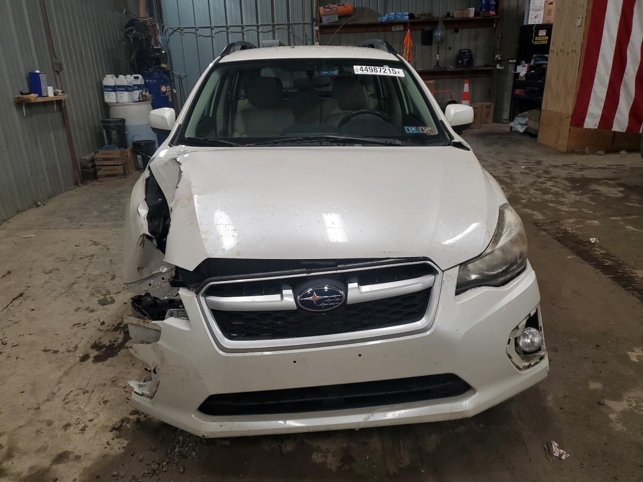 2013 Subaru Impreza Sport Premium White vin: JF1GPAL61DH859045