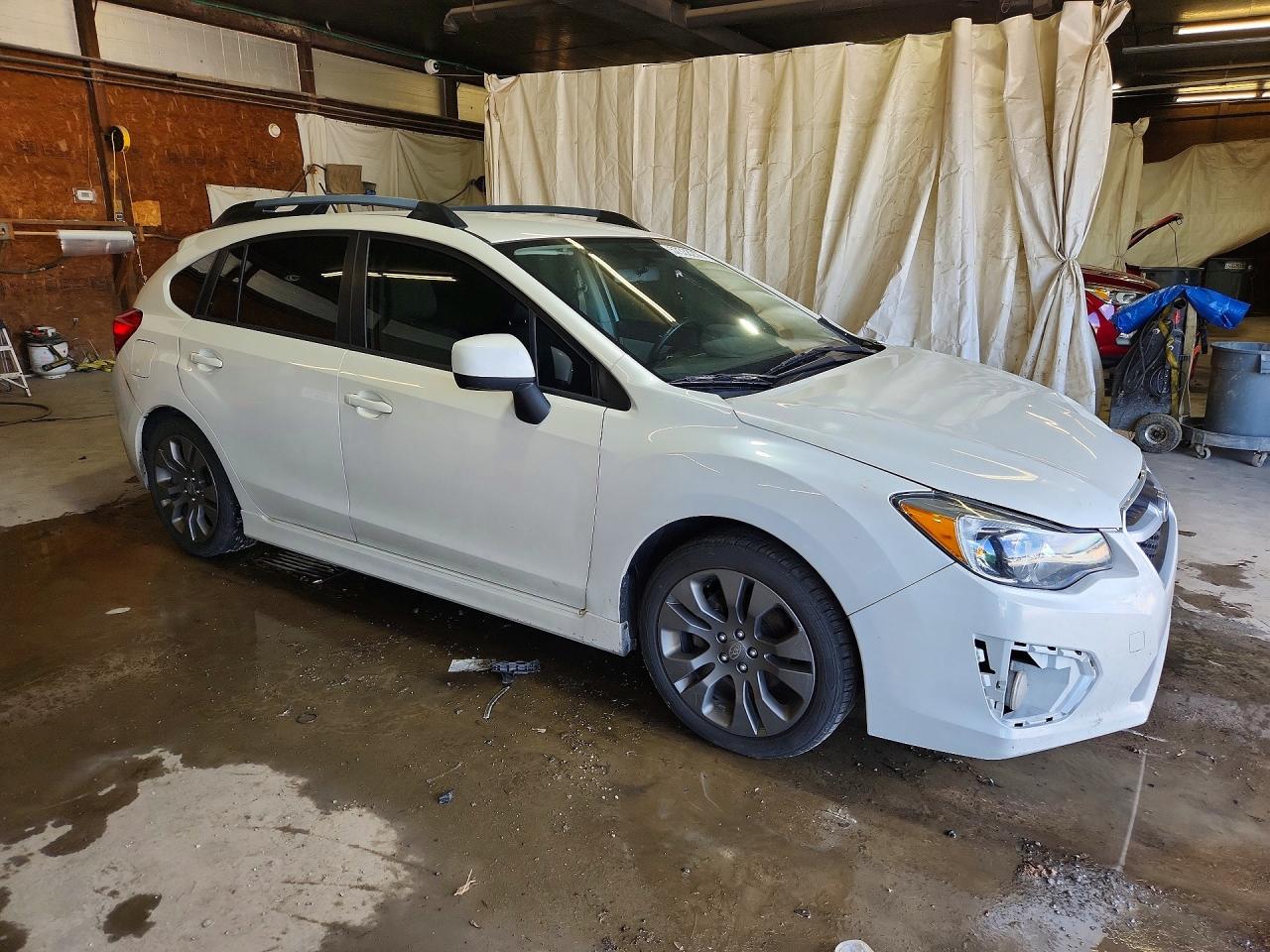2013 Subaru Impreza Sport Premium White vin: JF1GPAL61DH859045