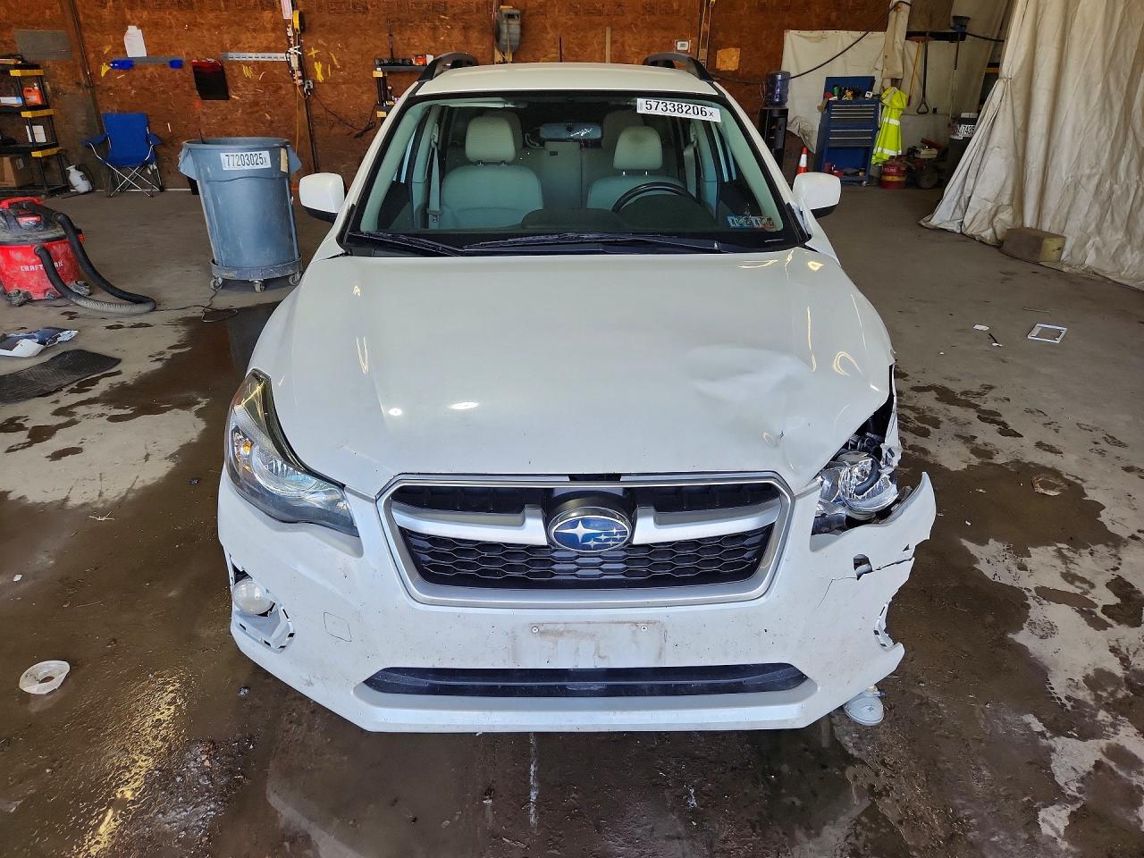 2013 Subaru Impreza Sport Premium White vin: JF1GPAL61DH859045