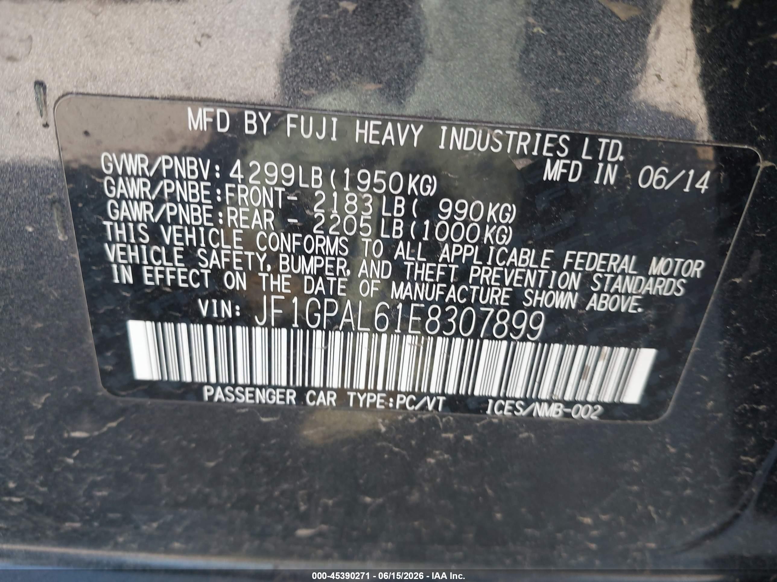 2014 Subaru Impreza 2.0i Sport Premium Gray vin: JF1GPAL61E8307899