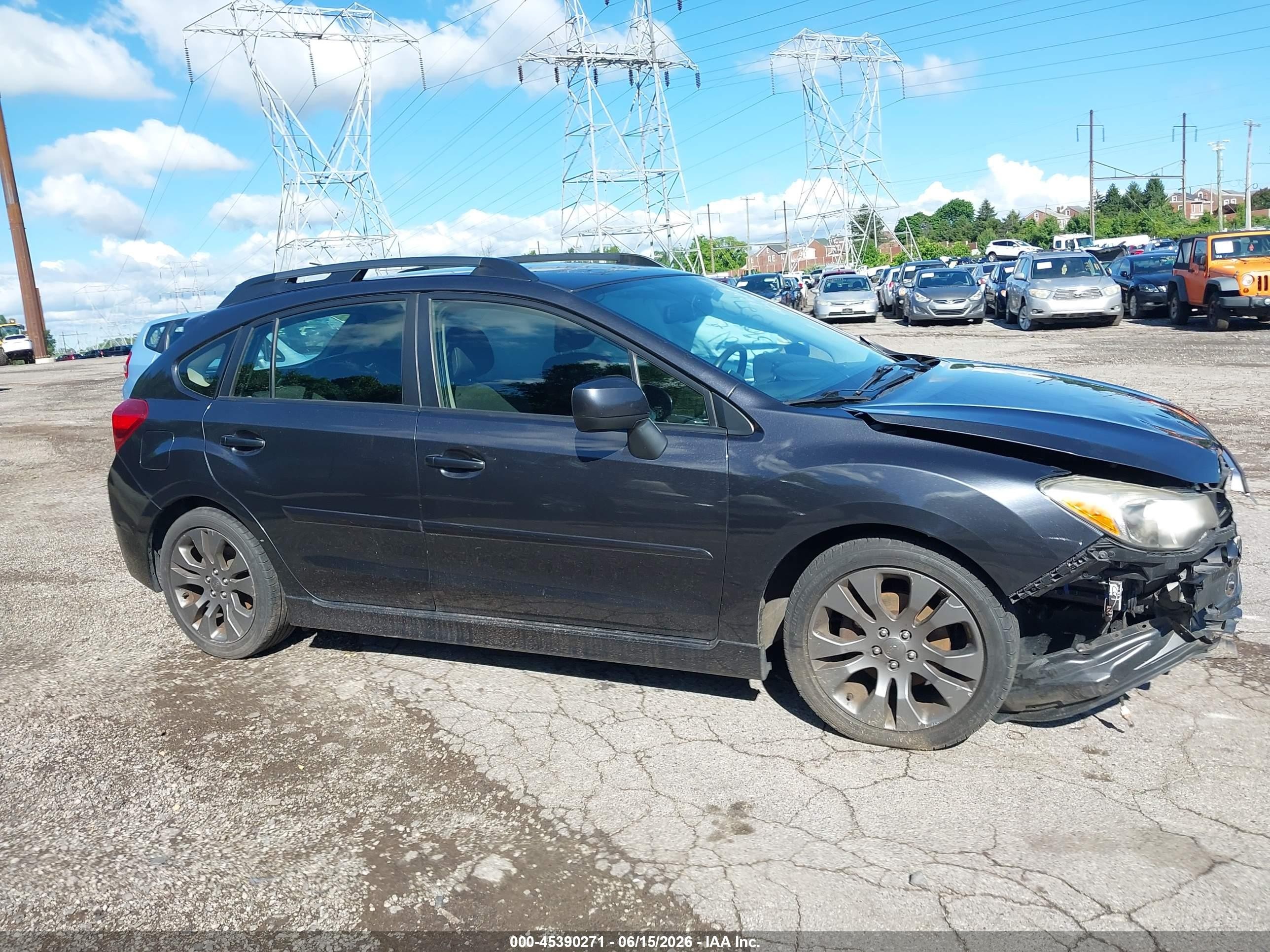 2014 Subaru Impreza 2.0i Sport Premium Gray vin: JF1GPAL61E8307899