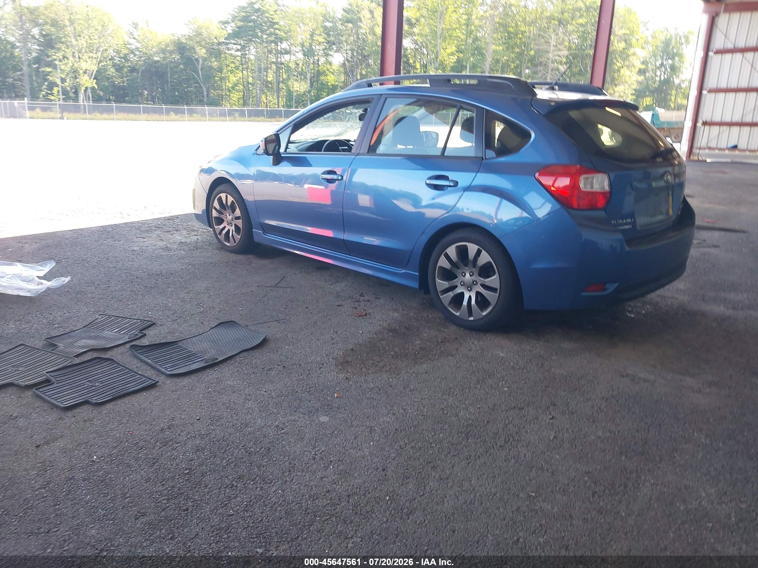 2014 Subaru Impreza 2.0i Sport Premium Blue vin: JF1GPAL61E9322526