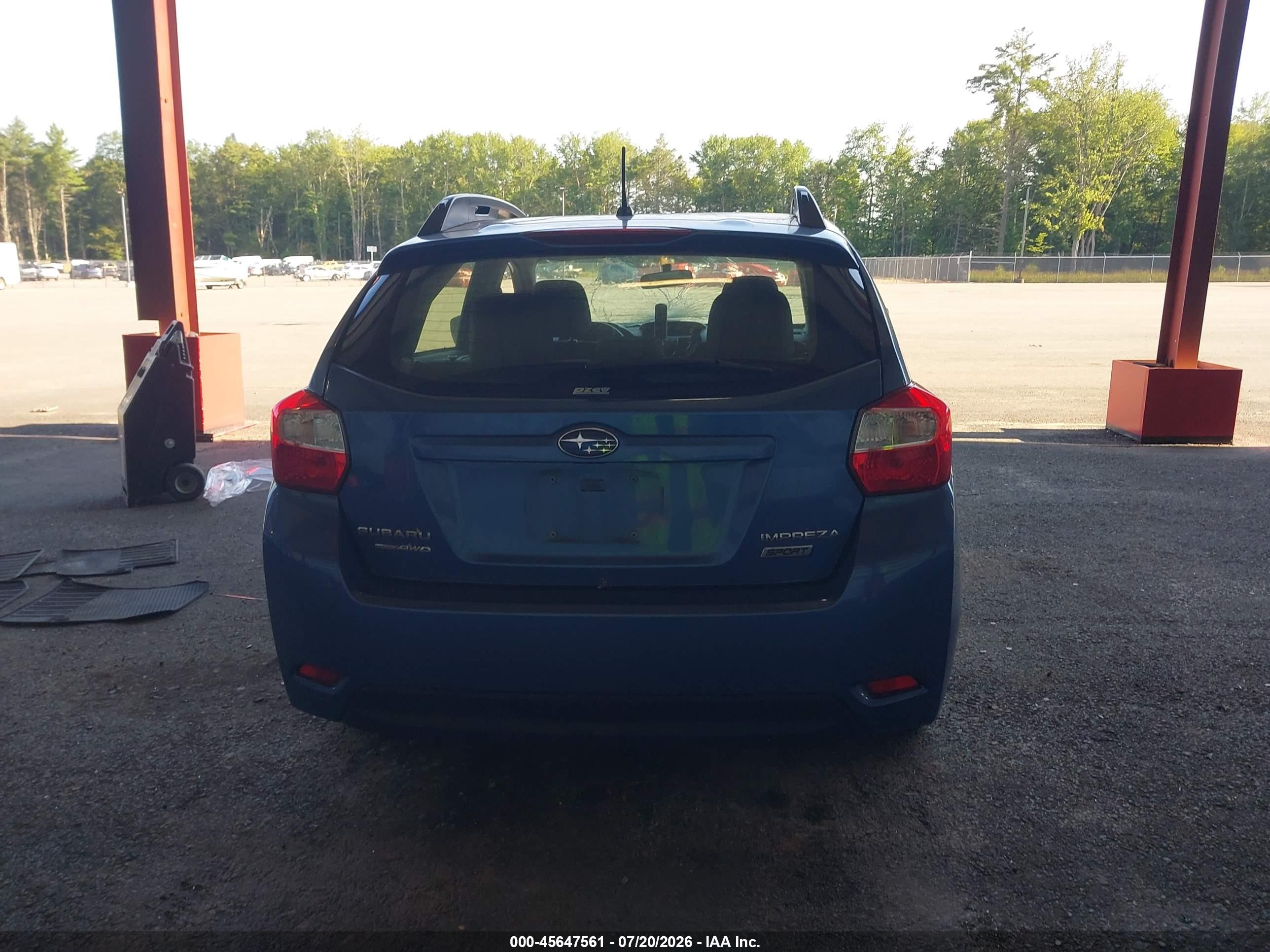 2014 Subaru Impreza 2.0i Sport Premium Blue vin: JF1GPAL61E9322526