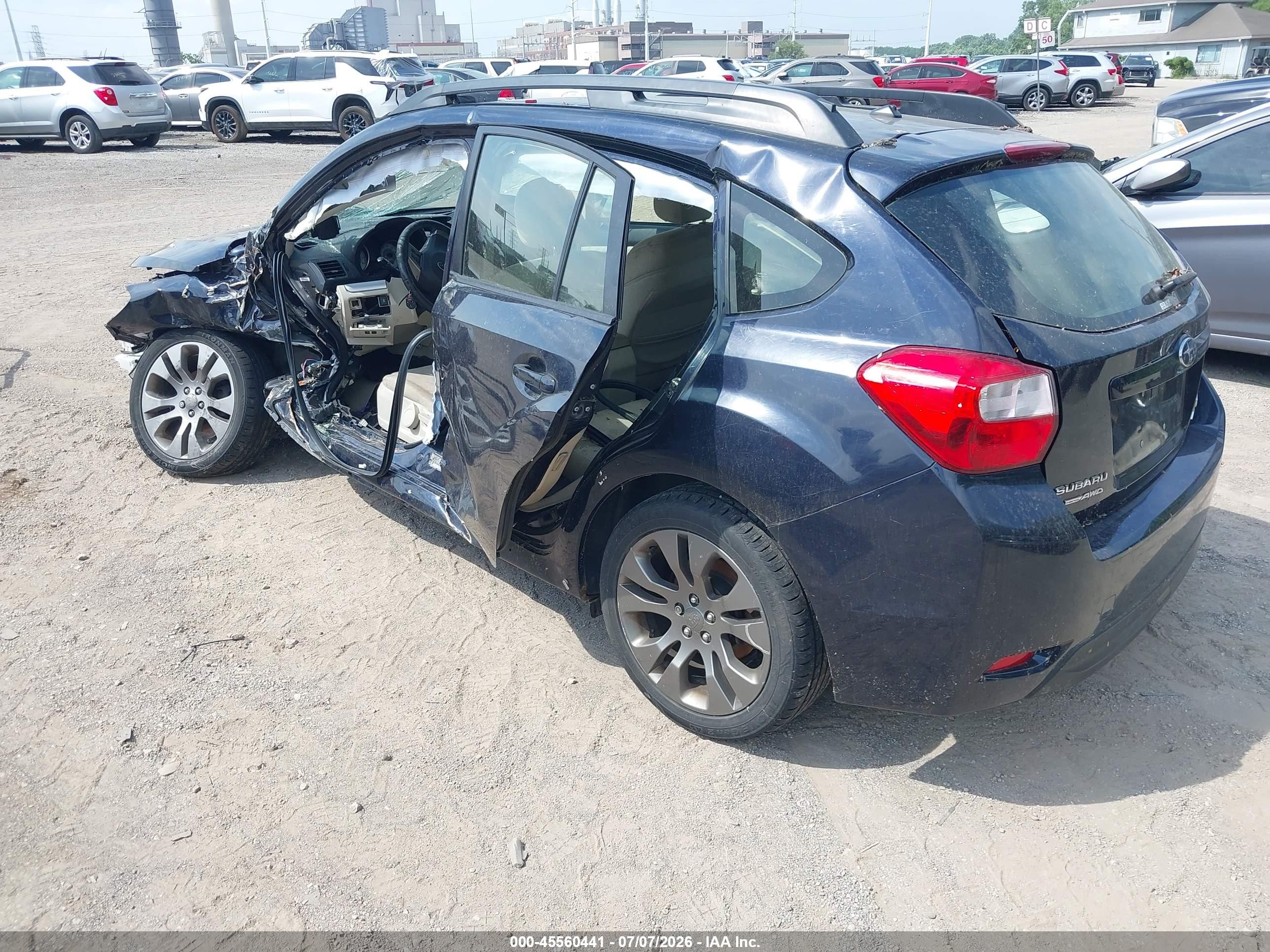 2014 Subaru Impreza 2.0i Sport Premium Blue vin: JF1GPAL61EH223338