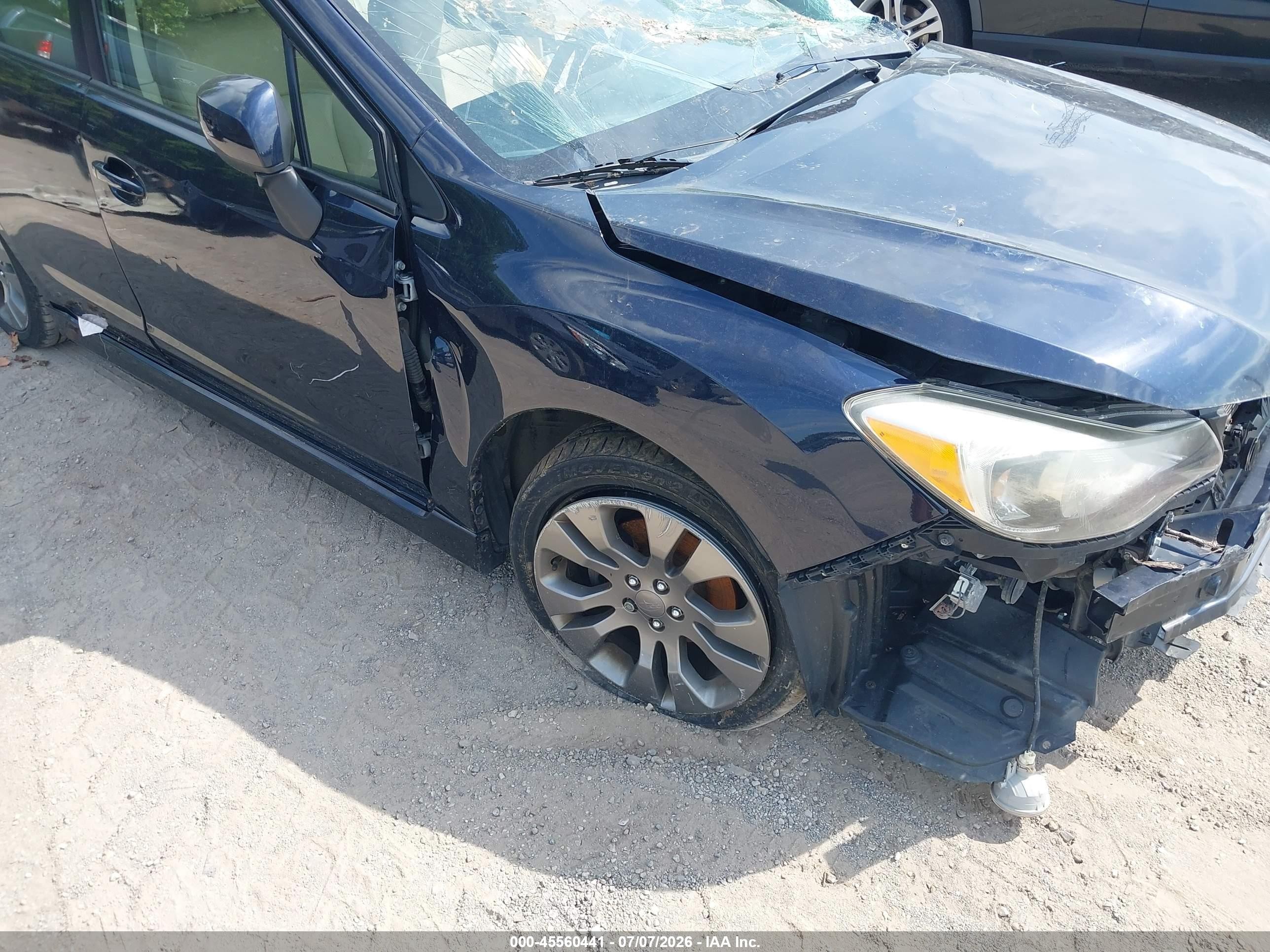 2014 Subaru Impreza 2.0i Sport Premium Blue vin: JF1GPAL61EH223338