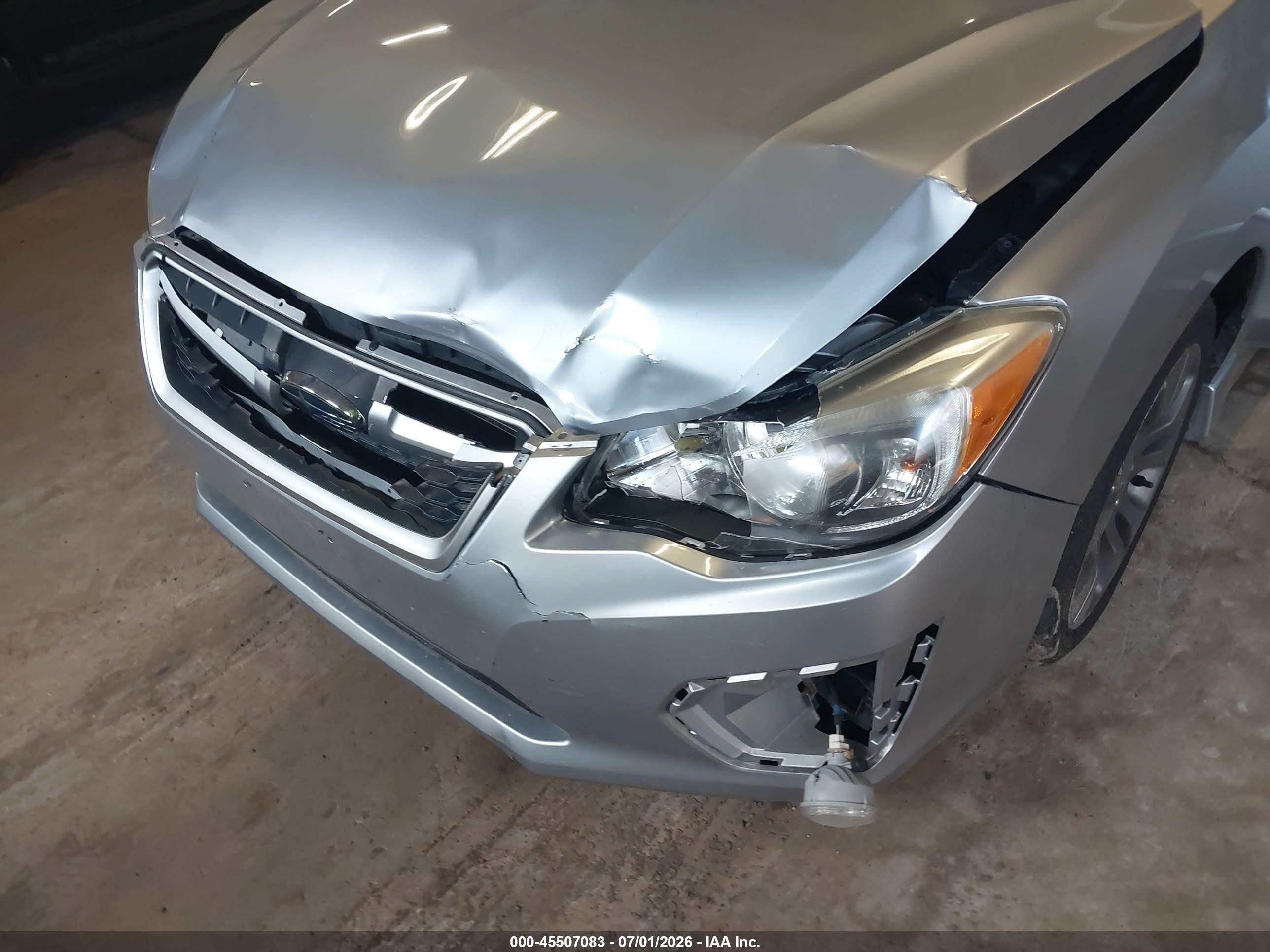 2012 Subaru Impreza 2.0i Sport Premium Silver vin: JF1GPAL62CH207078