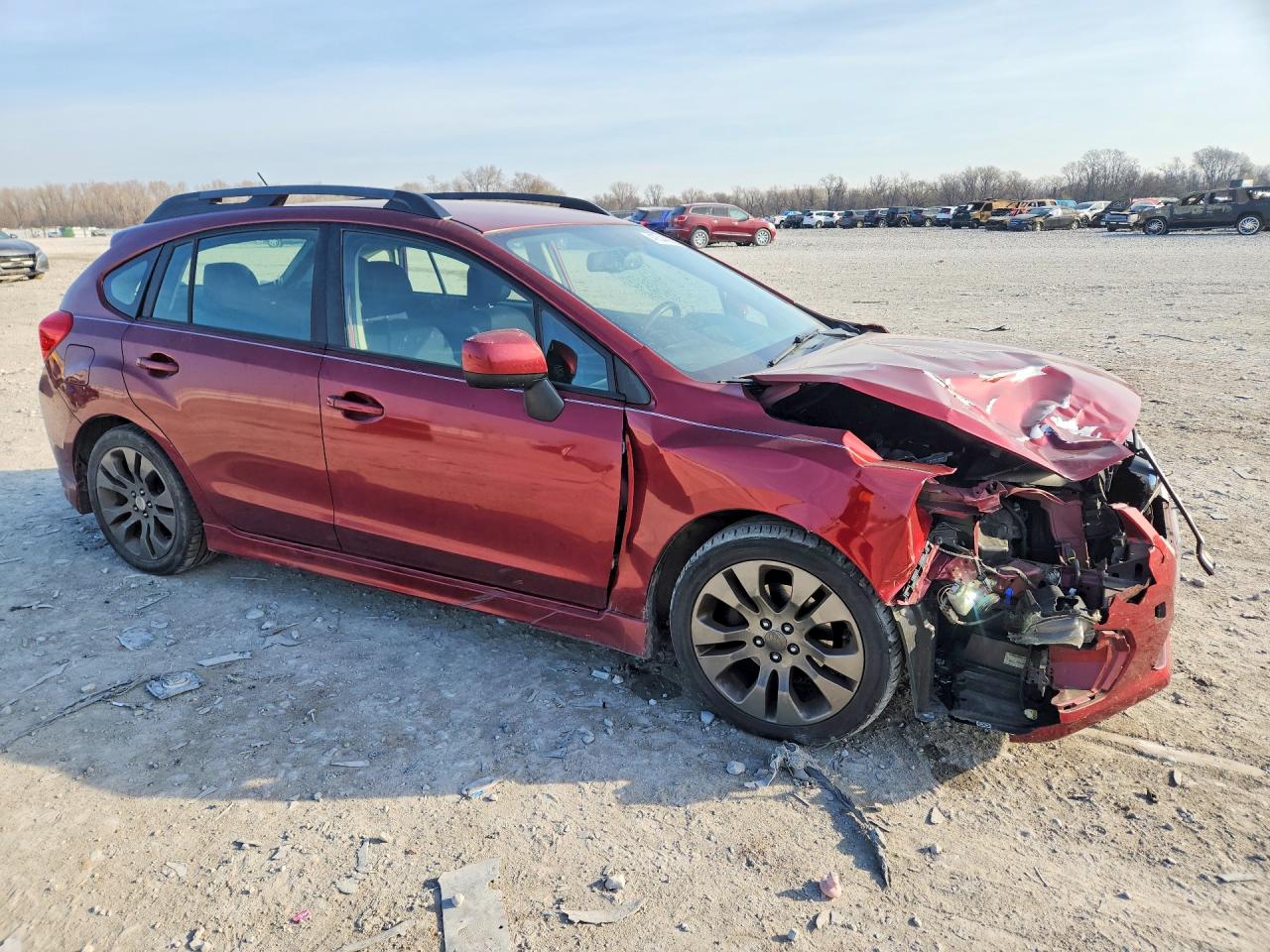 2012 Subaru Impreza Sport Premium Maroon vin: JF1GPAL62CH212099