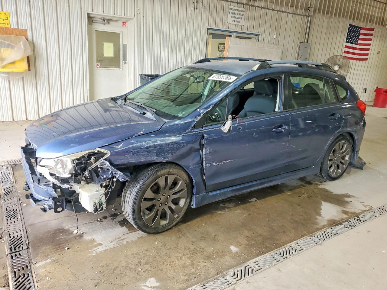 2012 Subaru Impreza Sport Premium Blue vin: JF1GPAL62CH225984