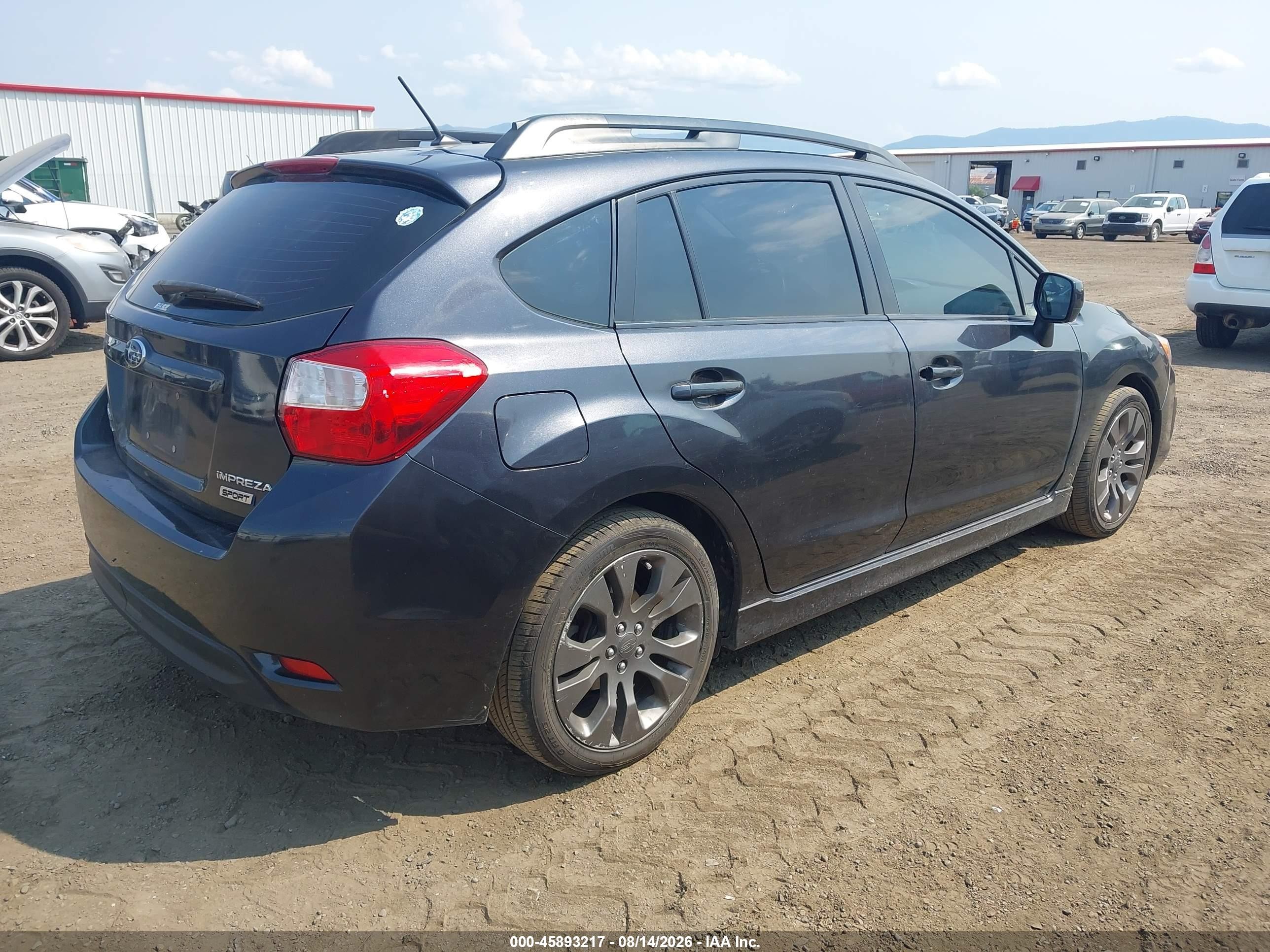 2012 Subaru Impreza 2.0i Sport Premium Серый vin: JF1GPAL62CH231946