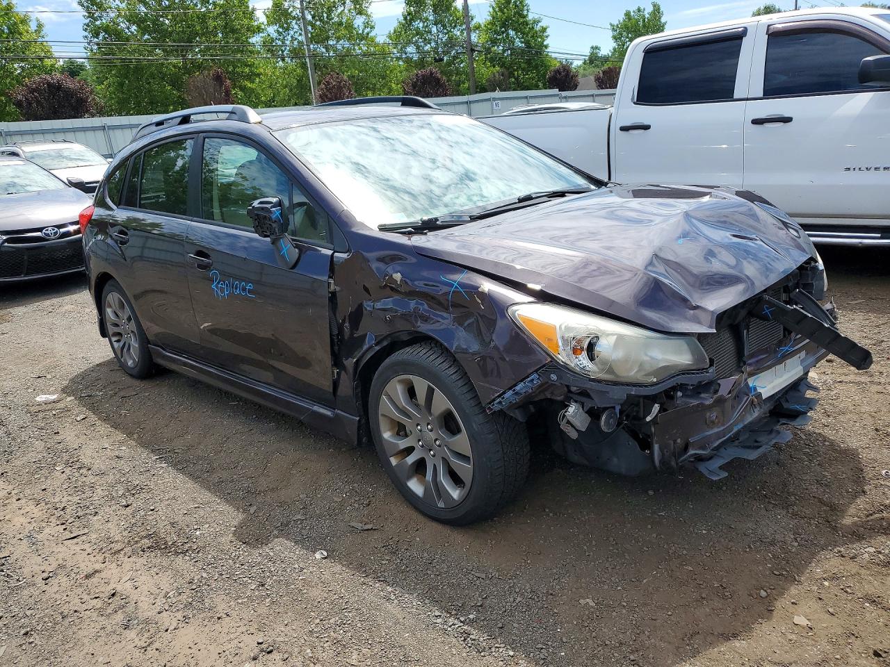 2013 Subaru Impreza Sport Premium Коричневый vin: JF1GPAL62D1899952