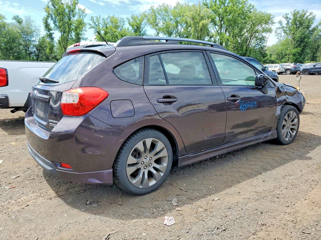 2013 Subaru Impreza Sport Premium Коричневый vin: JF1GPAL62D1899952