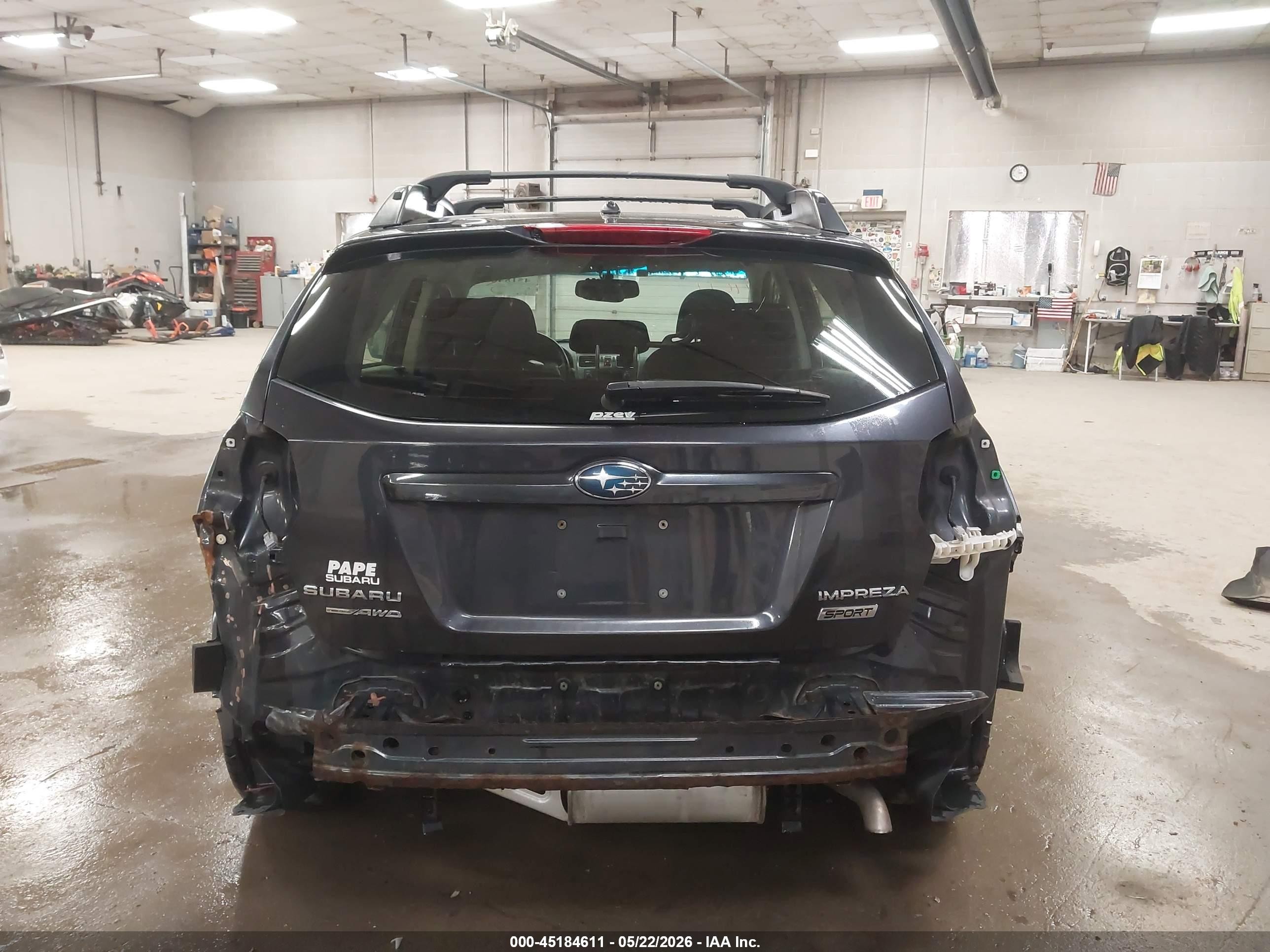 2013 Subaru Impreza 2.0i Sport Premium Gray vin: JF1GPAL62D2881493