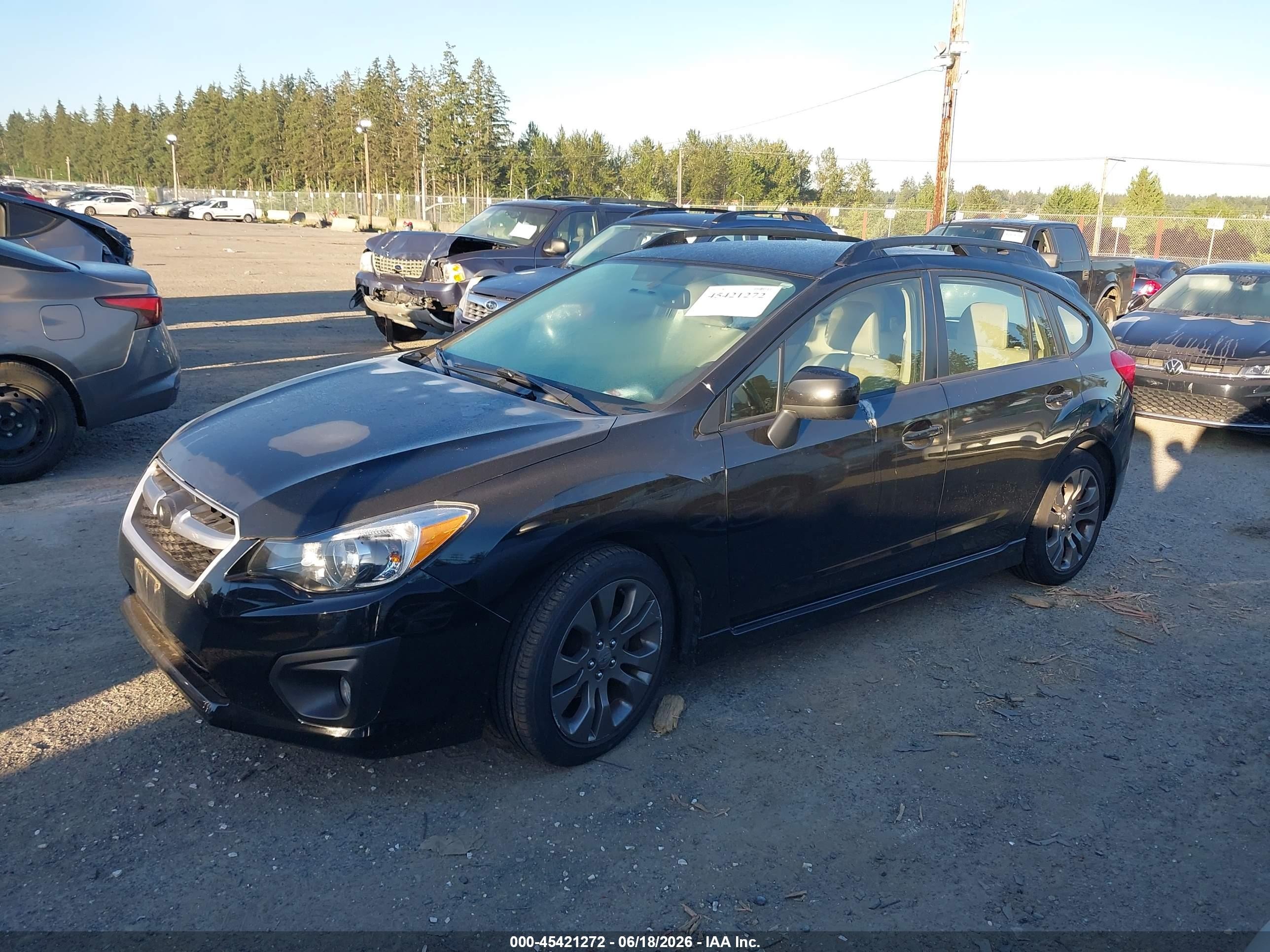 2013 Subaru Impreza 2.0i Sport Premium Black vin: JF1GPAL62DH204652