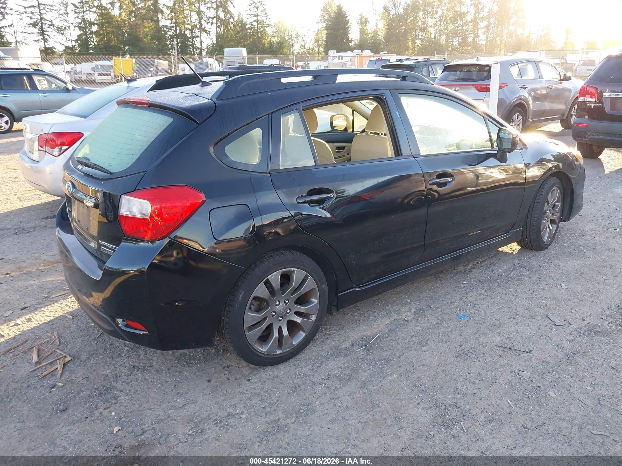 2013 Subaru Impreza 2.0i Sport Premium Black vin: JF1GPAL62DH204652