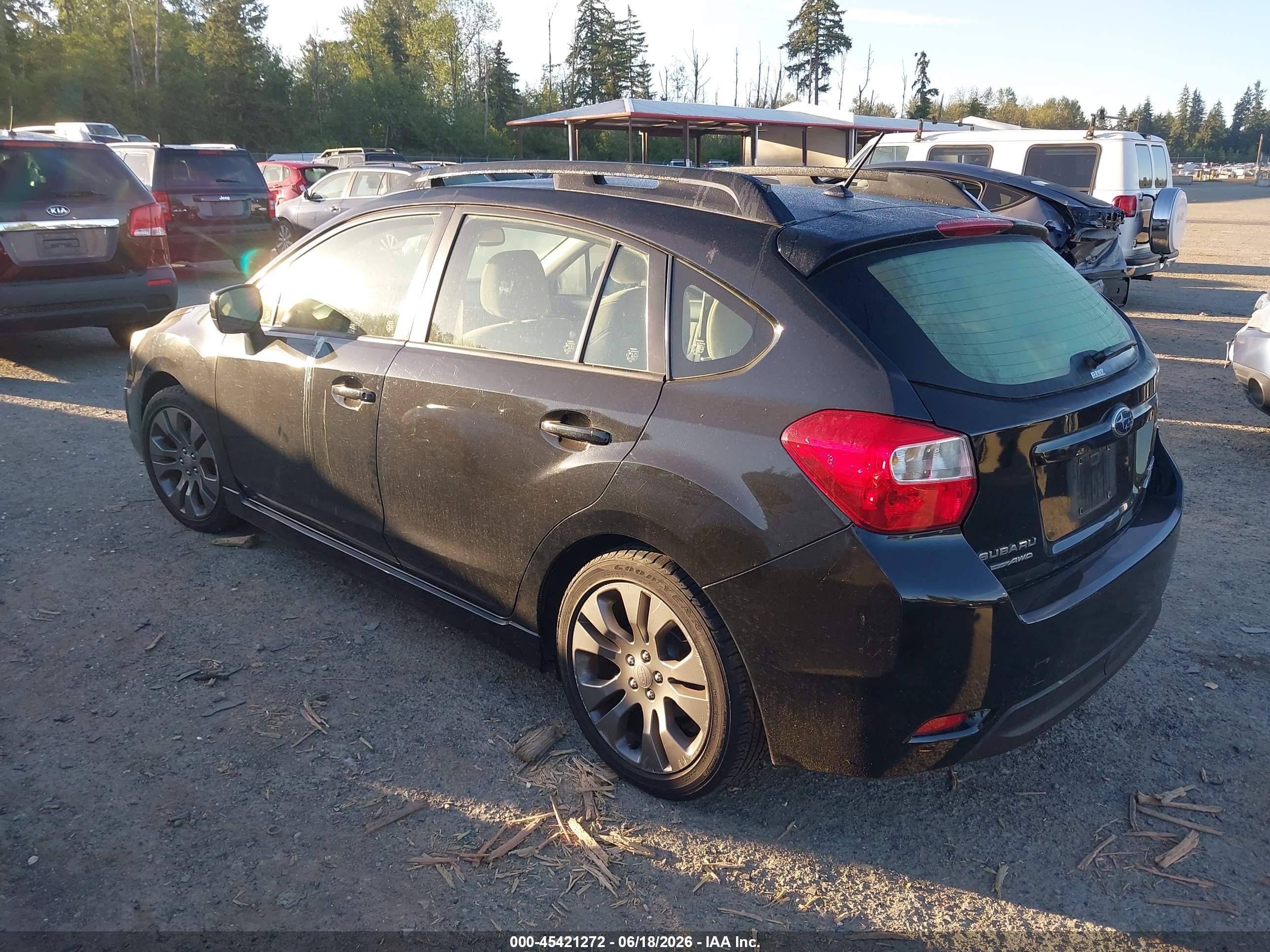 2013 Subaru Impreza 2.0i Sport Premium Black vin: JF1GPAL62DH204652