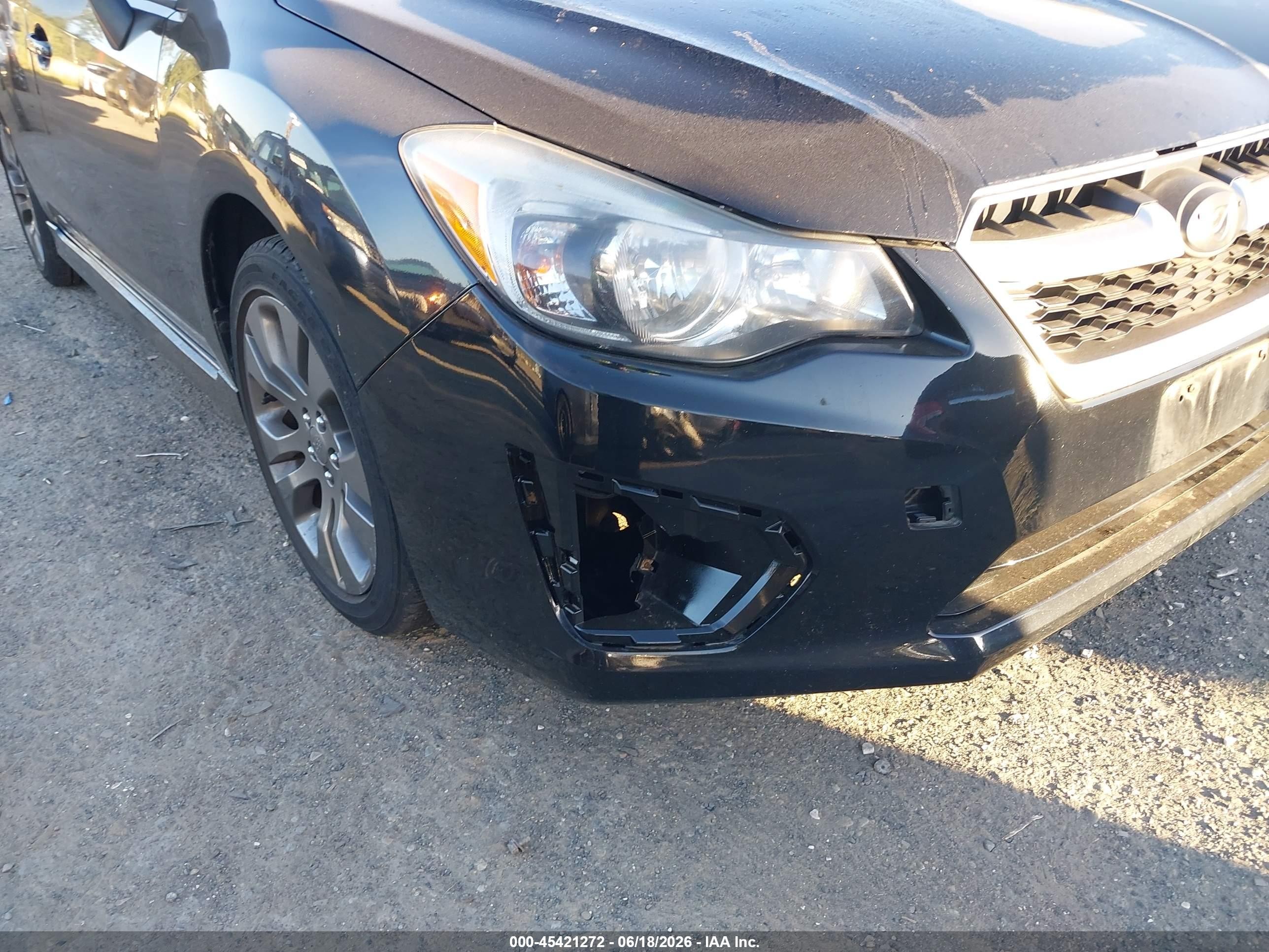 2013 Subaru Impreza 2.0i Sport Premium Black vin: JF1GPAL62DH204652