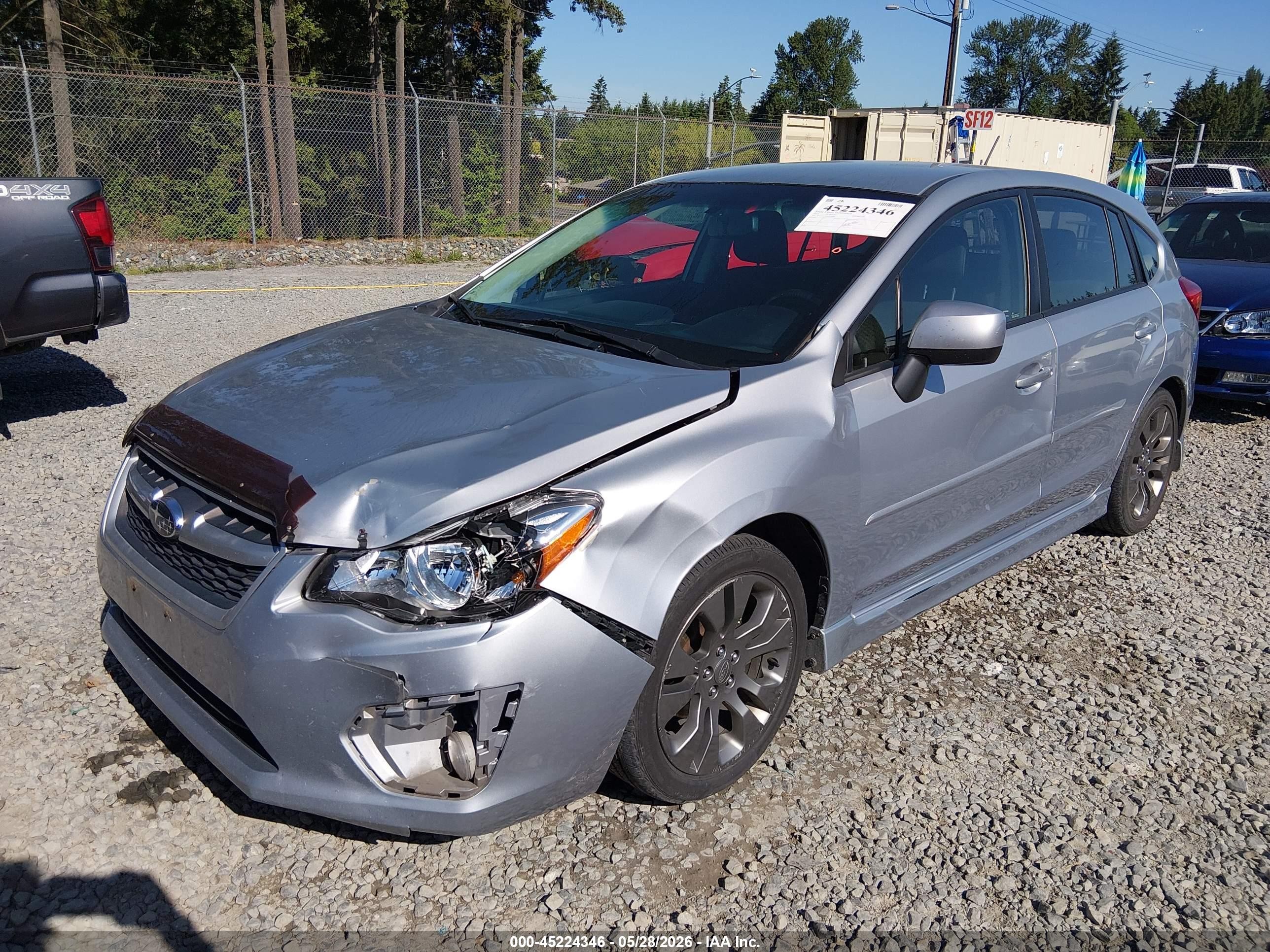 2014 Subaru Impreza 2.0i Sport Premium Silver vin: JF1GPAL62E8229360