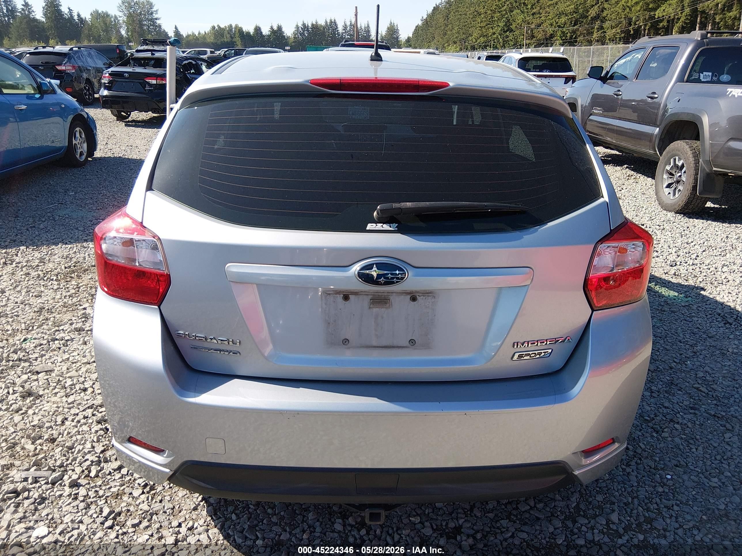 2014 Subaru Impreza 2.0i Sport Premium Silver vin: JF1GPAL62E8229360