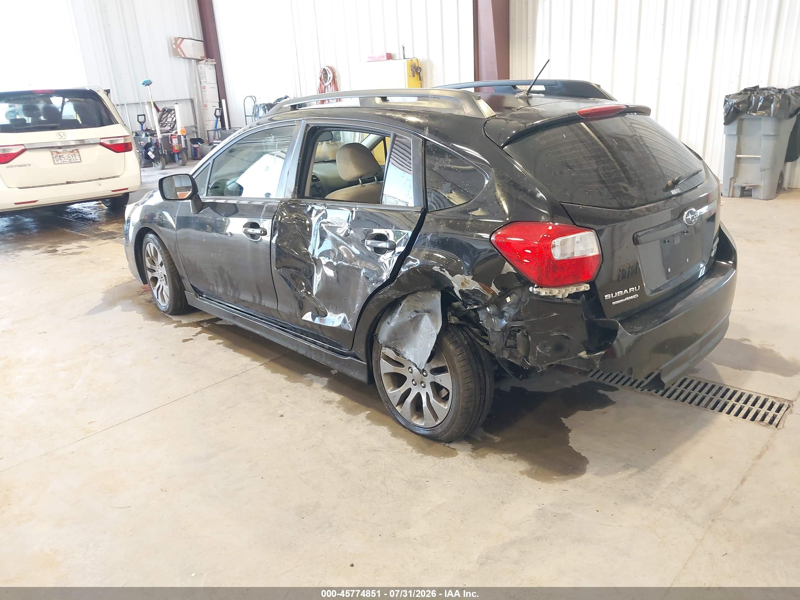 2014 Subaru Impreza 2.0i Sport Premium Черный vin: JF1GPAL62E8272886