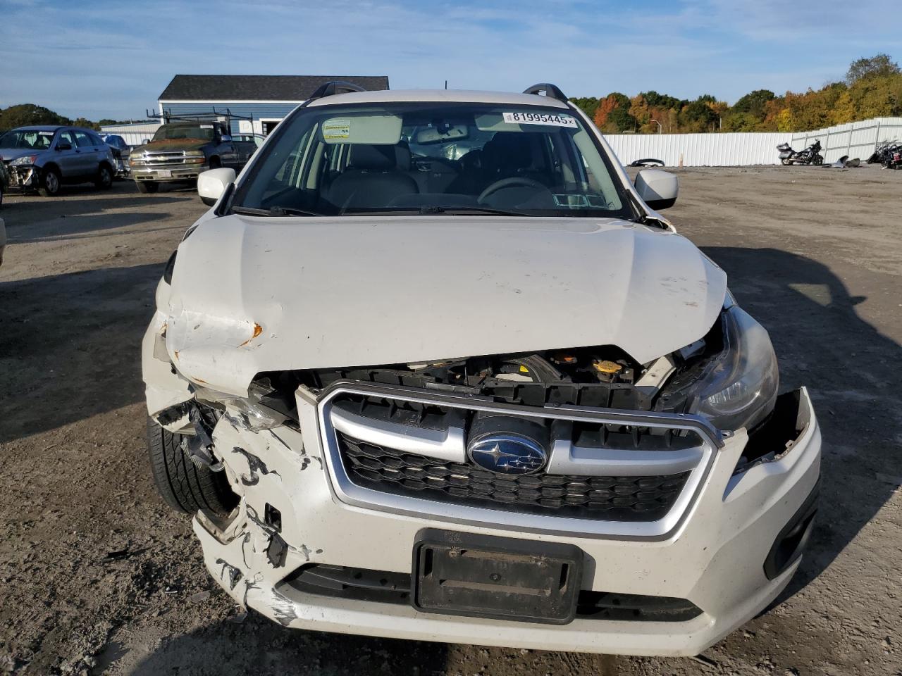 2014 Subaru Impreza Sport Premium White vin: JF1GPAL62E8307247