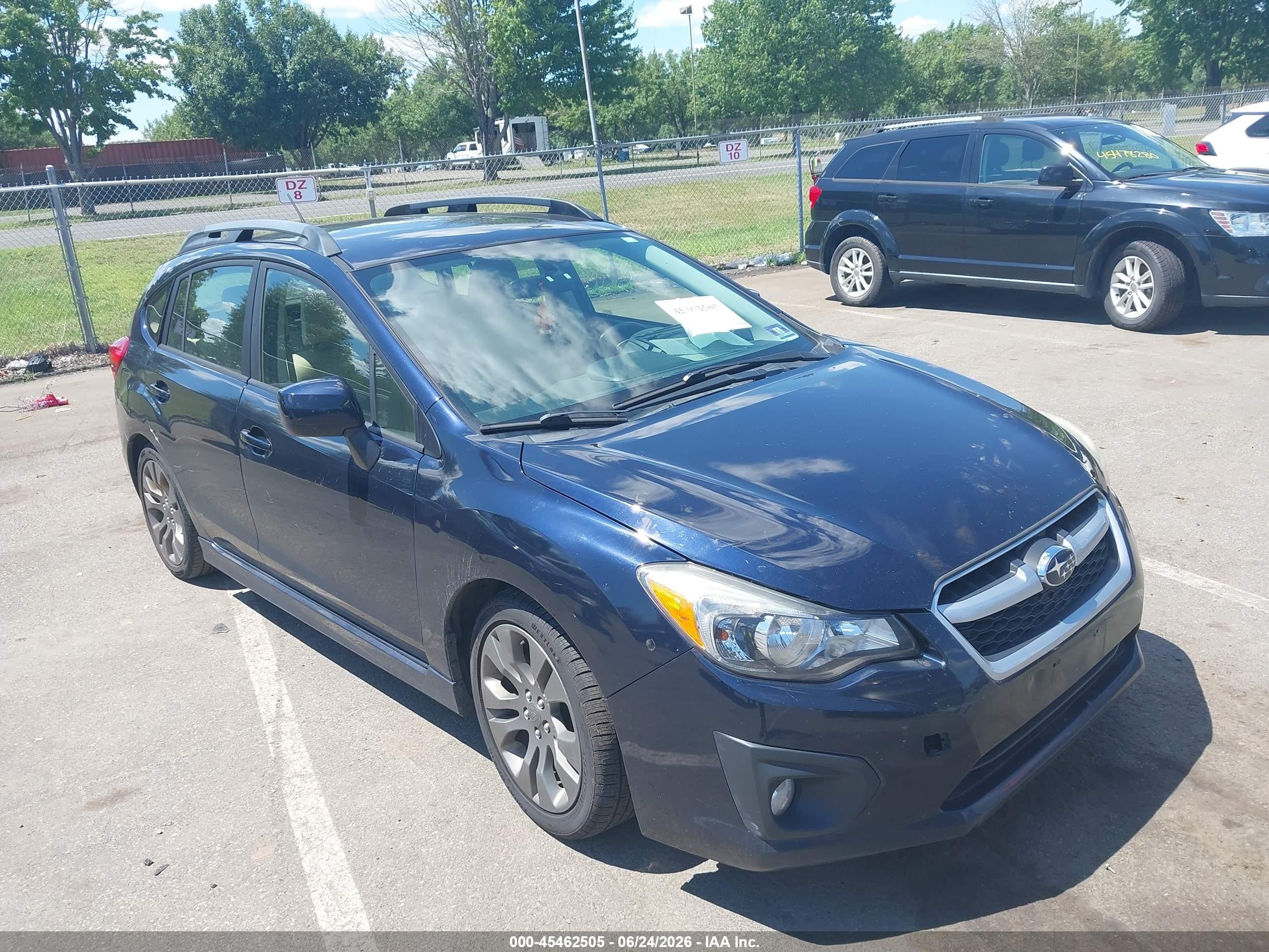 2014 Subaru Impreza 2.0i Sport Premium Black vin: JF1GPAL62EH272600