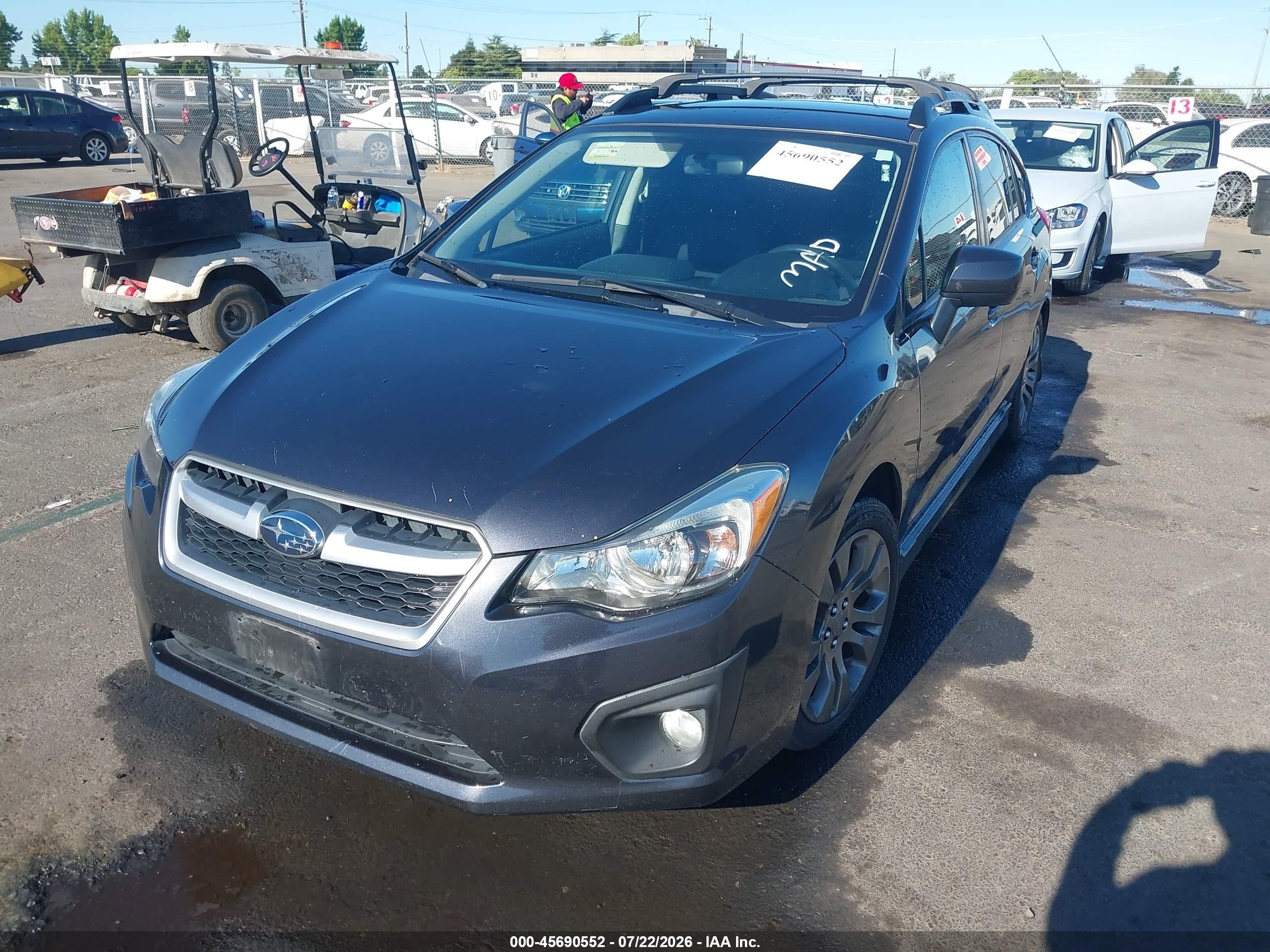 2013 Subaru Impreza 2.0i Sport Premium Gray vin: JF1GPAL63D1893416